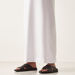 Le Confort Solid Cross Strap Slip-On Sandals-Men%27s Sandals-thumbnail-0