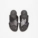Le Confort Solid Cross Strap Slip-On Sandals-Men%27s Sandals-thumbnailMobile-1
