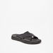 Le Confort Solid Cross Strap Slip-On Sandals-Men%27s Sandals-thumbnailMobile-2