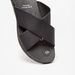 Le Confort Solid Cross Strap Slip-On Sandals-Men%27s Sandals-thumbnailMobile-5
