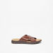 Le Confort Solid Cross Strap Slip-On Sandals-Men%27s Sandals-thumbnailMobile-3