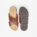Le Confort Solid Cross Strap Slip-On Sandals-Men%27s Sandals-thumbnail-4
