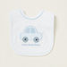 Juniors Car Embroidered Detail Bib with Press Button Closure-Accessories-thumbnail-0