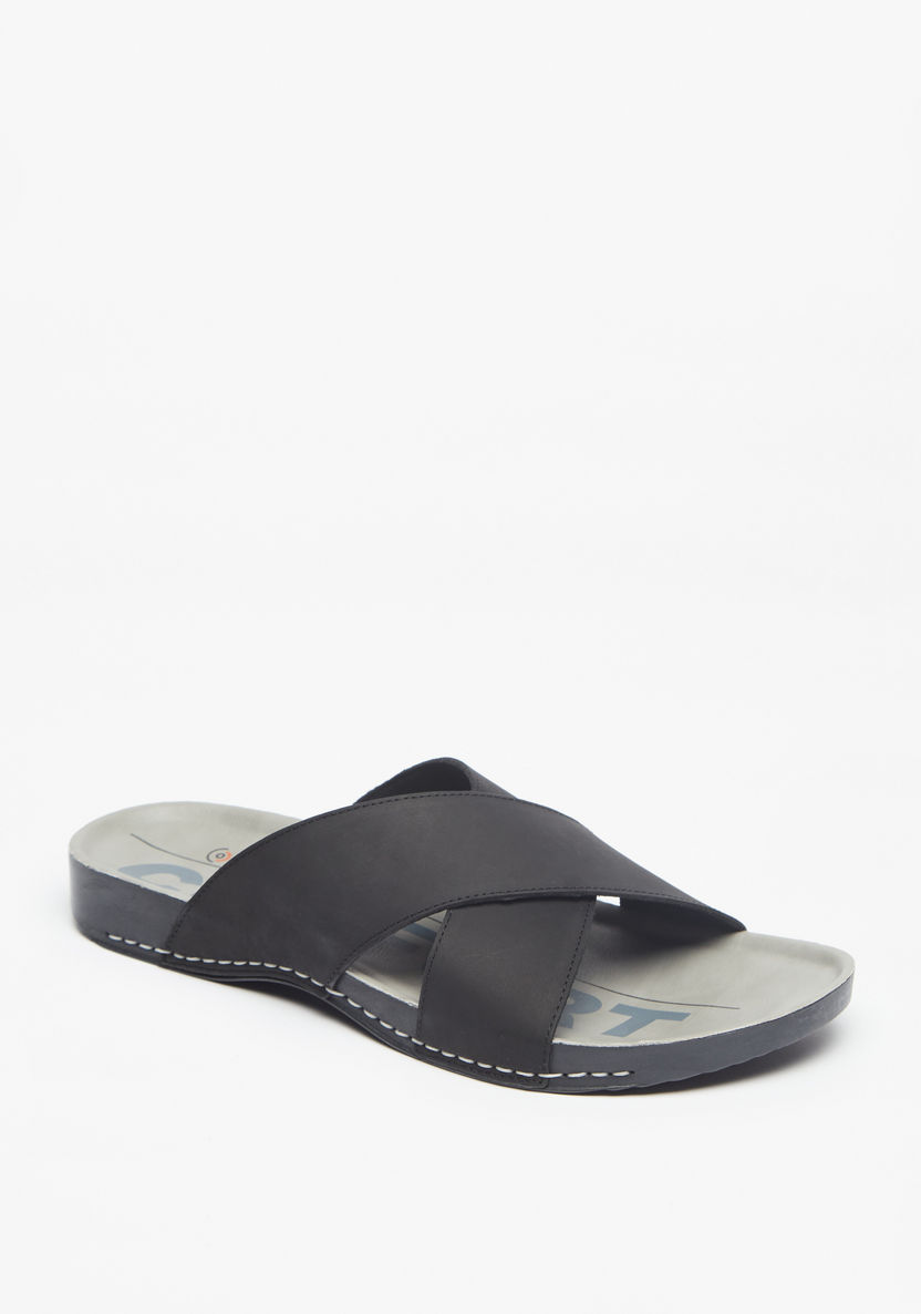 Le Confort Cross Strap Slip-On Sandals-Men%27s Sandals-image-2