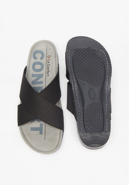 Le Confort Cross Strap Slip-On Sandals