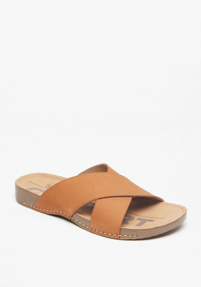 Le Confort Cross Strap Slip-On Sandals-Men%27s Sandals-image-1