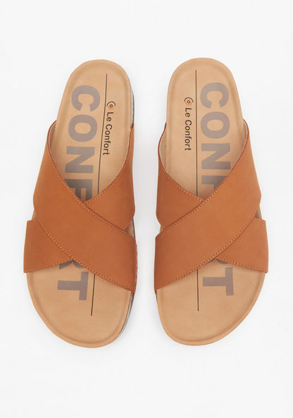 Le Confort Cross Strap Slip-On Sandals