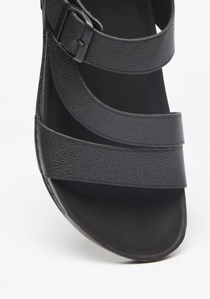 Le Confort Open Toe Sandals with Buckle Closure-Men%27s Sandals-image-3