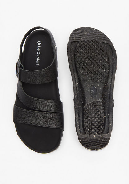 Le Confort Open Toe Sandals with Buckle Closure-Men%27s Sandals-image-4