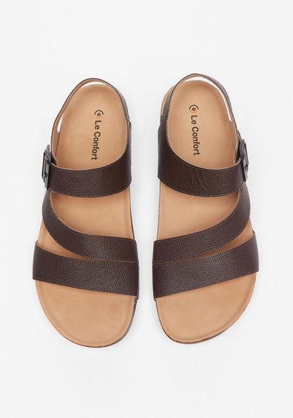 Le Confort Open Toe Sandals with Buckle Closure-Men%27s Sandals-image-0
