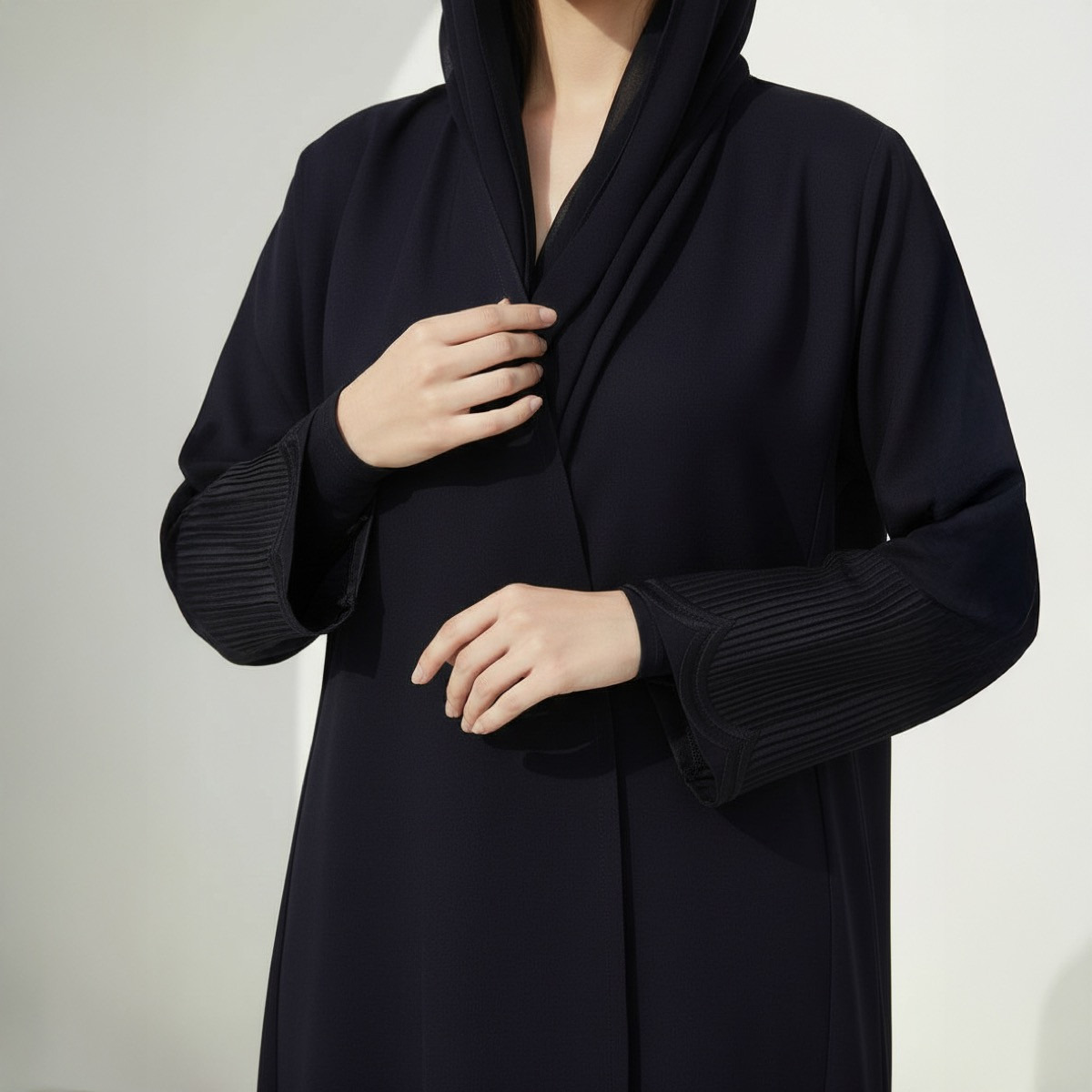 عباية مطرزة بأكمام أرابيان ألور مع حجاب من فاشون لاين-women-arabicclothing-abayas-image-3
