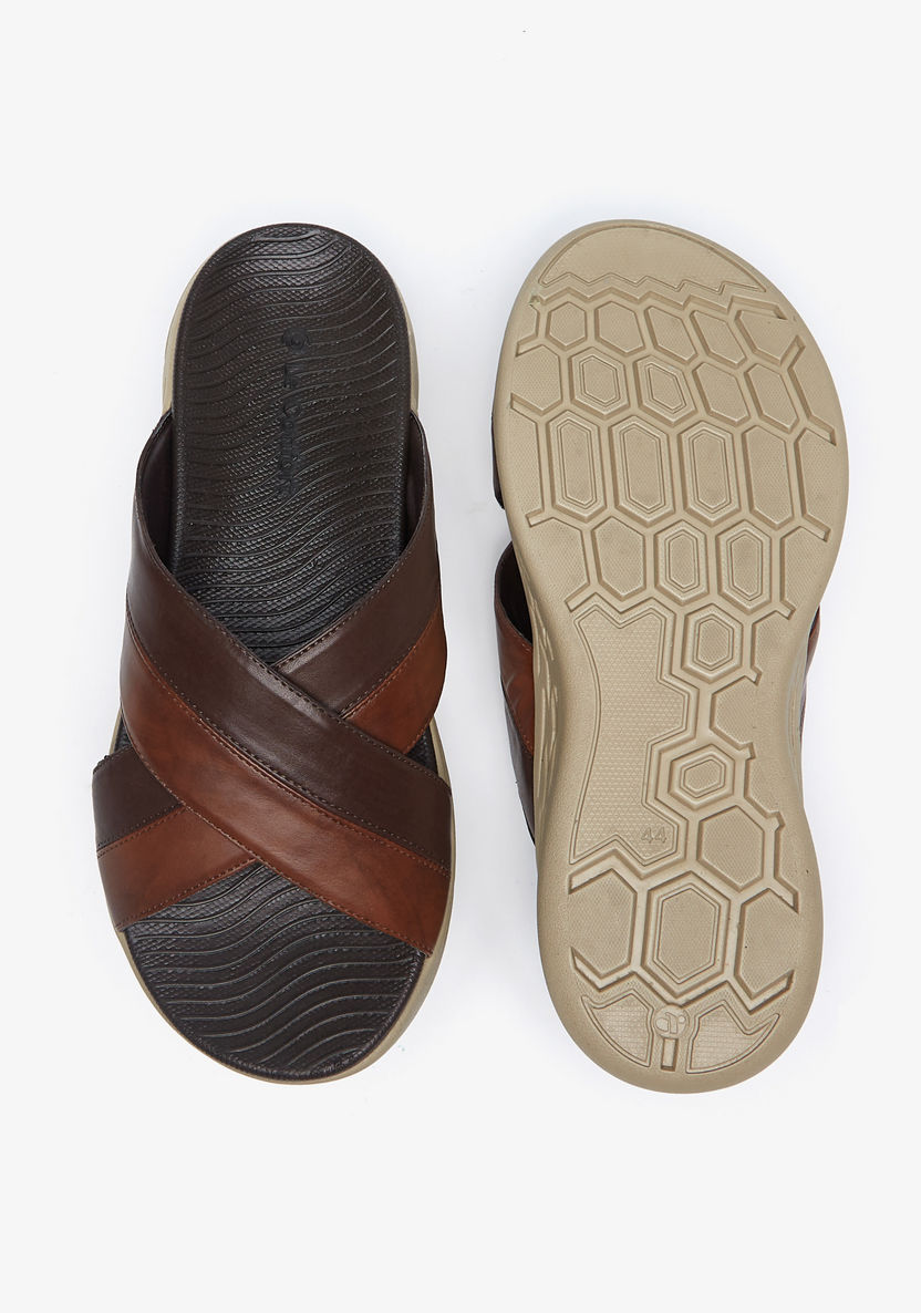 Le Confort Colourblock Cross Strap Sandals-Men%27s Sandals-image-4