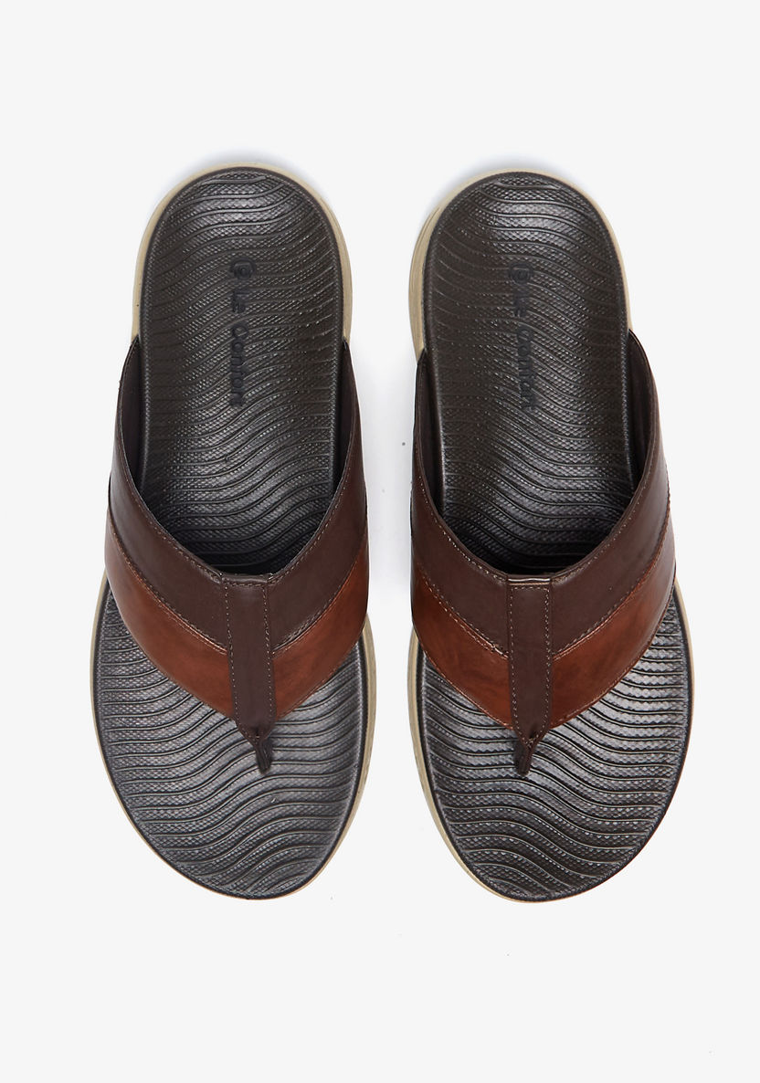 Le Confort Colourblock Slip-On Thong Sandals-Men%27s Sandals-image-1