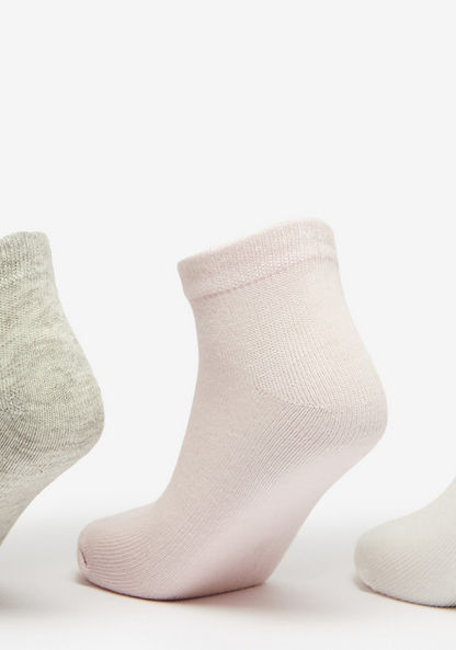 Set of 5 - Textured Ankle Length Socks-Girl%27s Socks & Tights-image-2