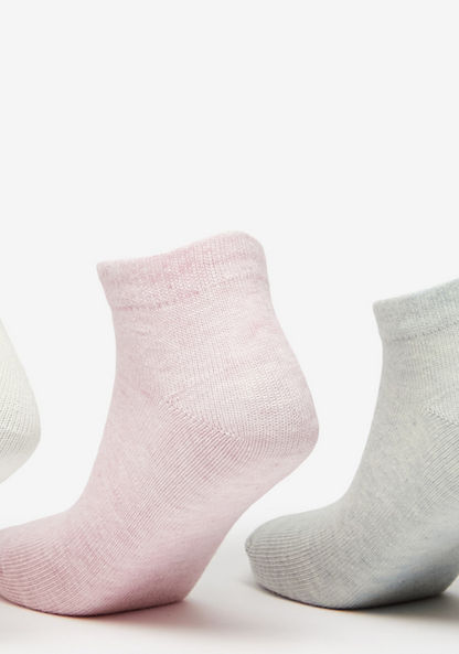 Set of 5 - Textured Ankle Length Socks-Girl%27s Socks & Tights-image-3