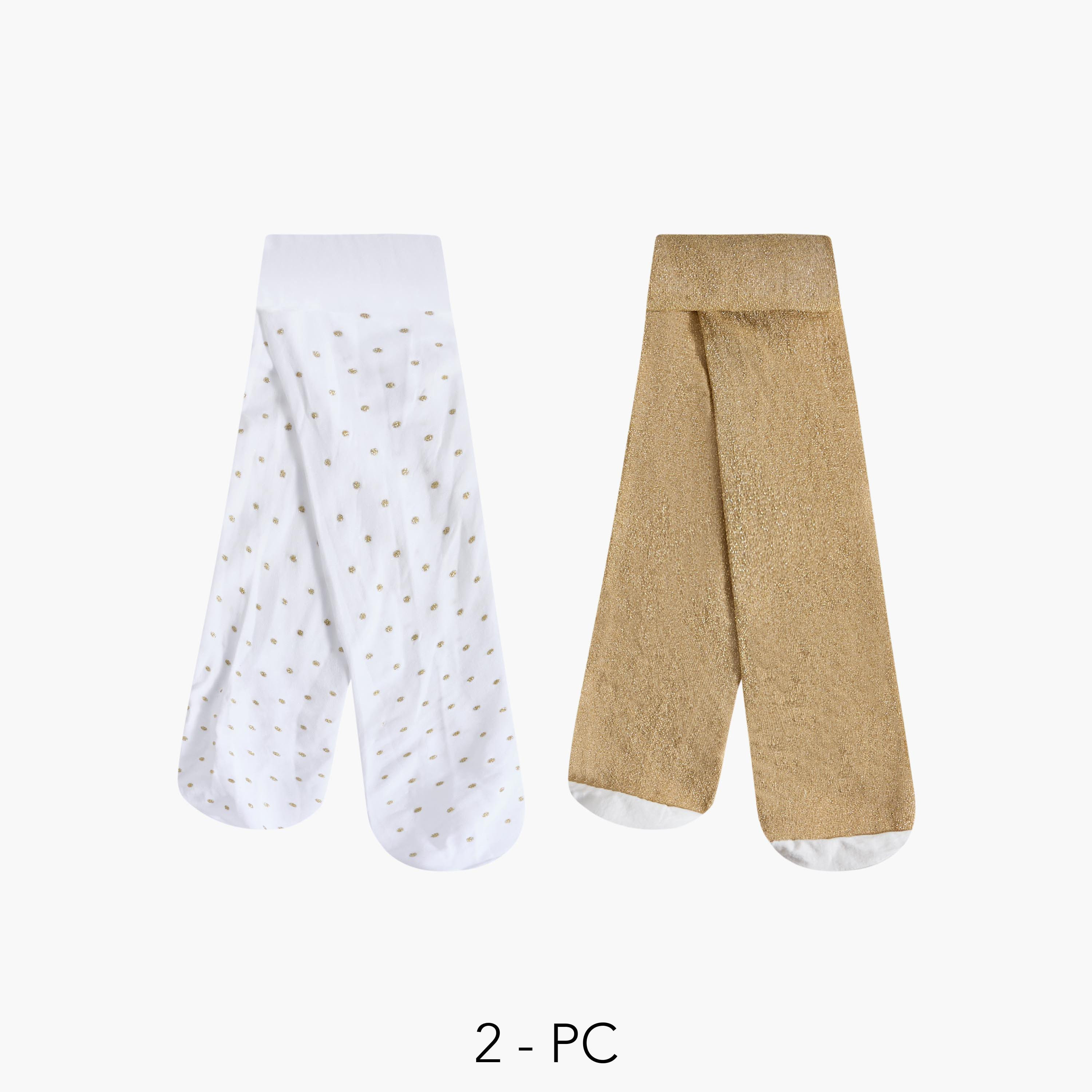 سراويل تحتانية بطبعات متنوعة قطعتين للبنات من سيليست-girls-accessories-socks-image-1