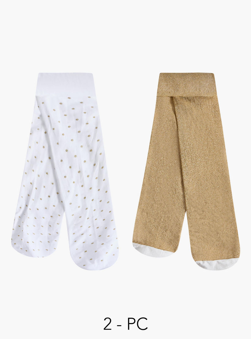 سراويل تحتانية بطبعات متنوعة قطعتين للبنات من سيليست-girls-accessories-socks-image-1