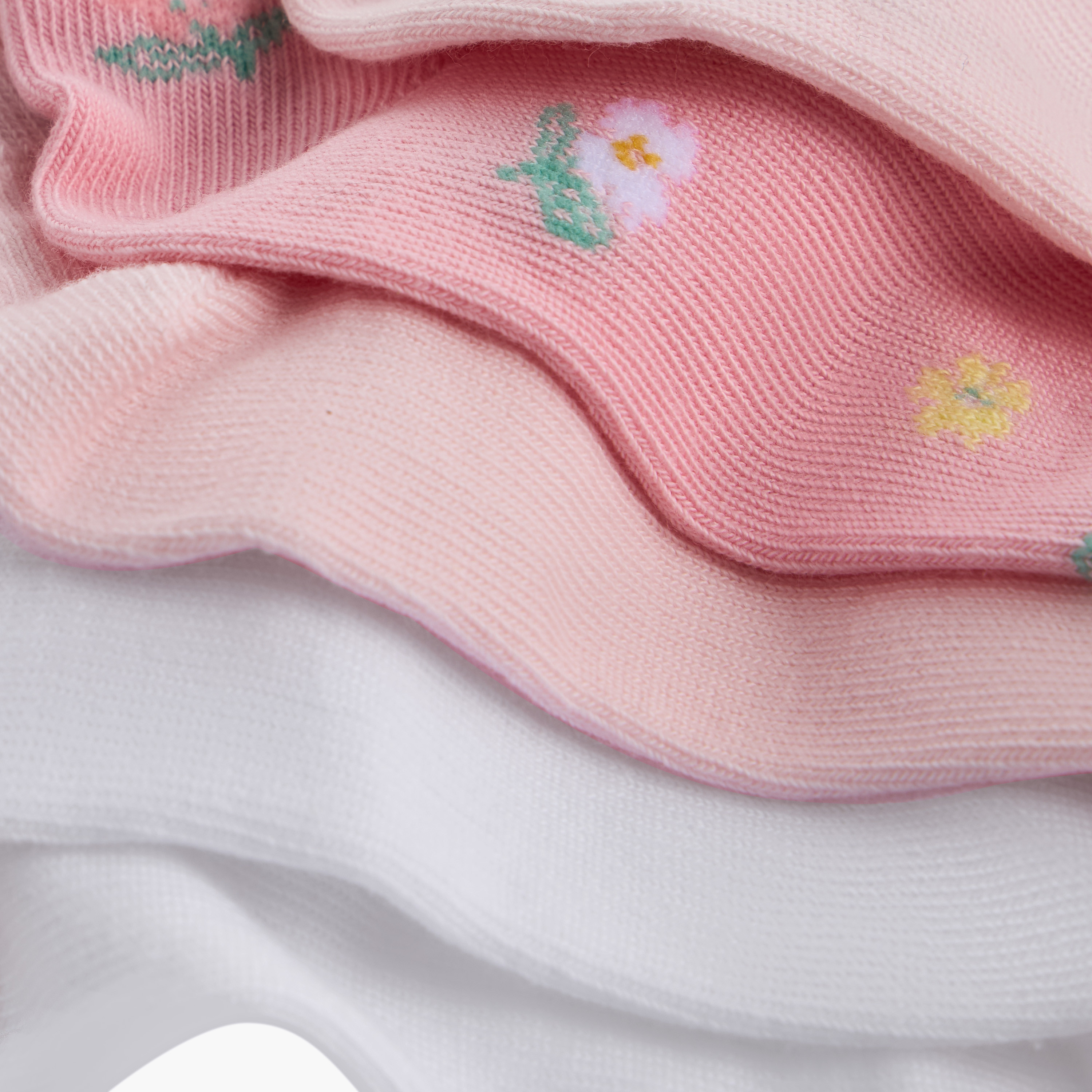Little Missy Assorted Ankle Length Socks - Set of 5-girls-accessories-socks-image-4