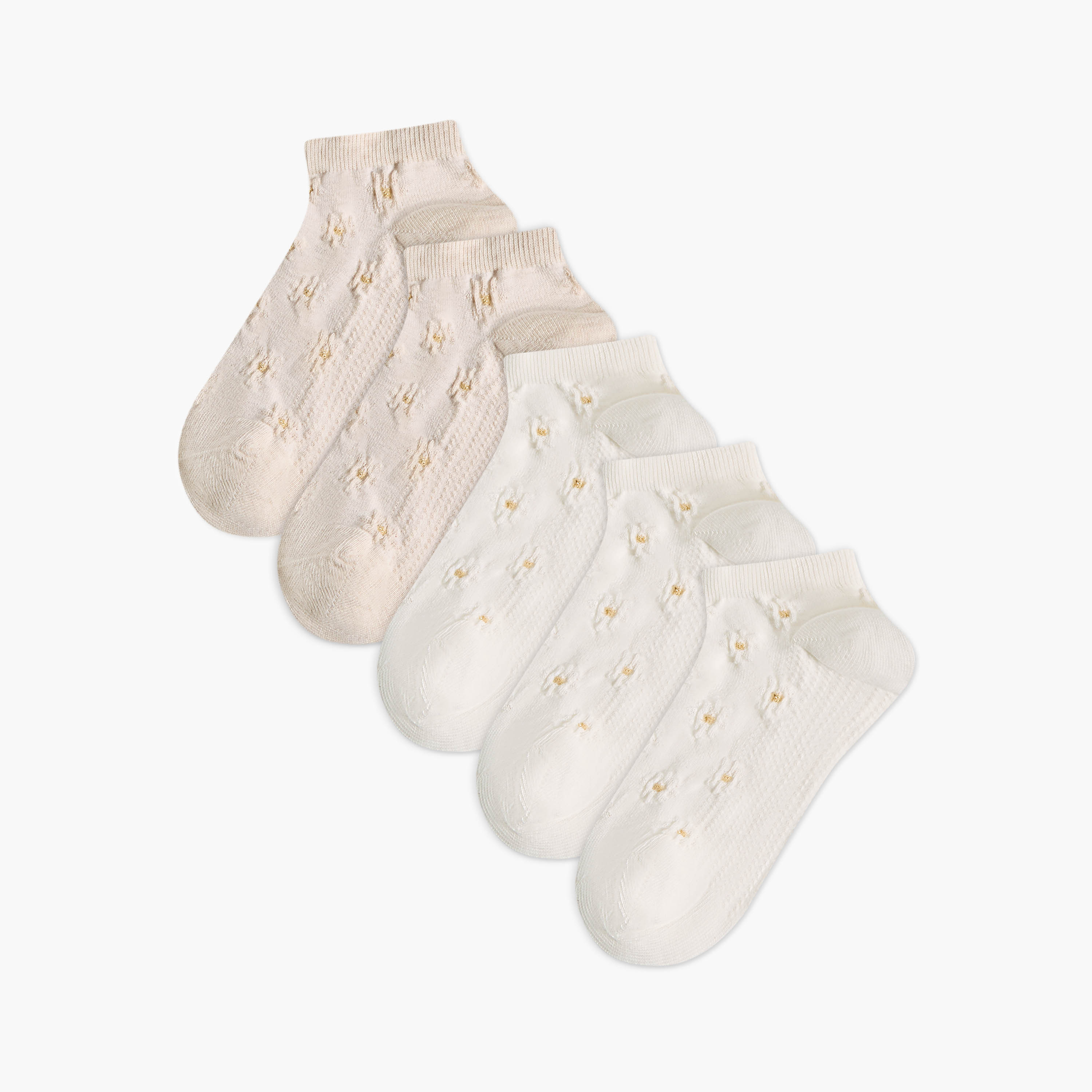 عبوة جوارب 5 أزواج قطن بطول الكاحل من سيليست-women-socksandstockings-image-5