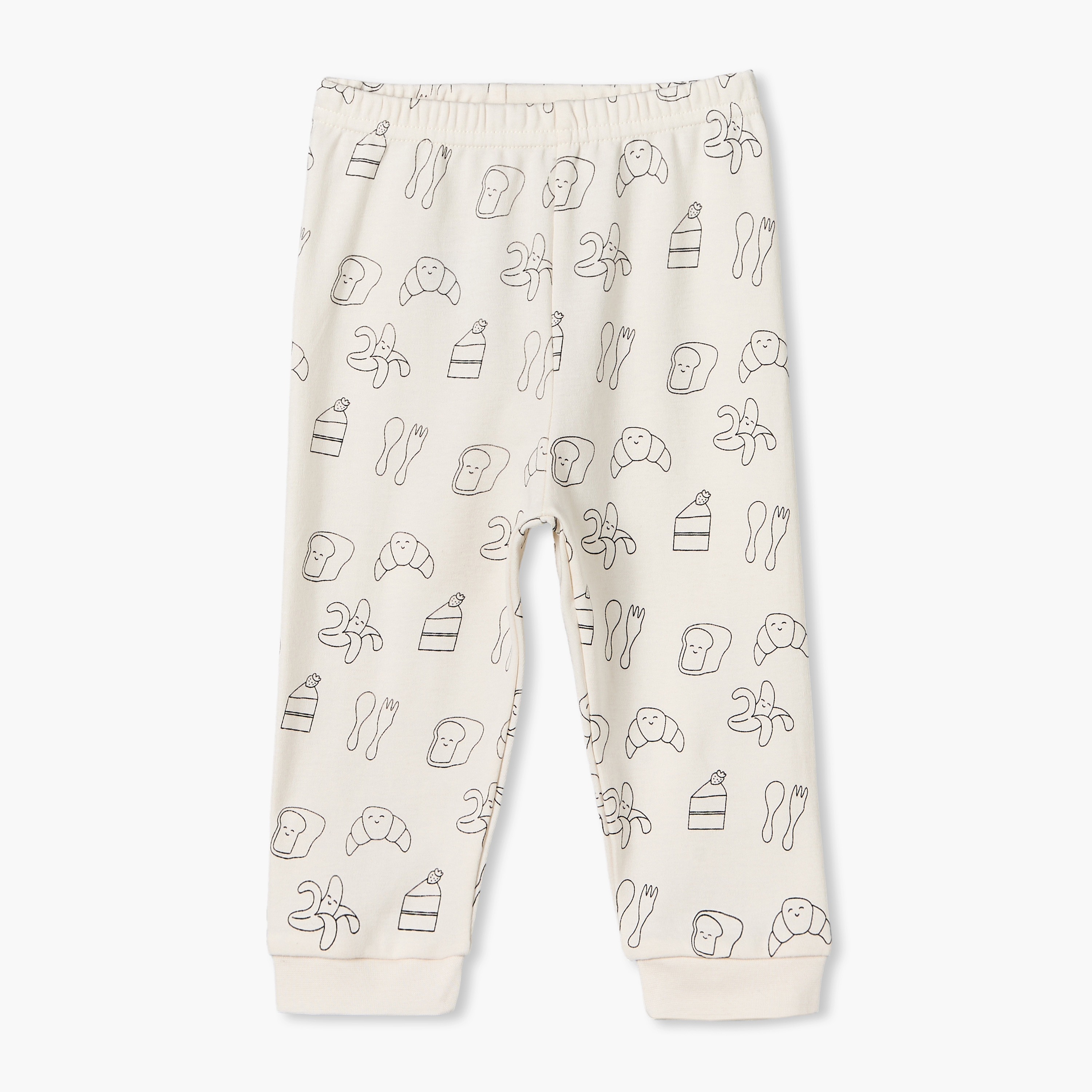 طقم من 2 بيجاما قطن بياقة مستديرة وأكمام طويلة وطبعات من جونيورز-baby-boys-clothing-nightwear-pyjamasets-image-3