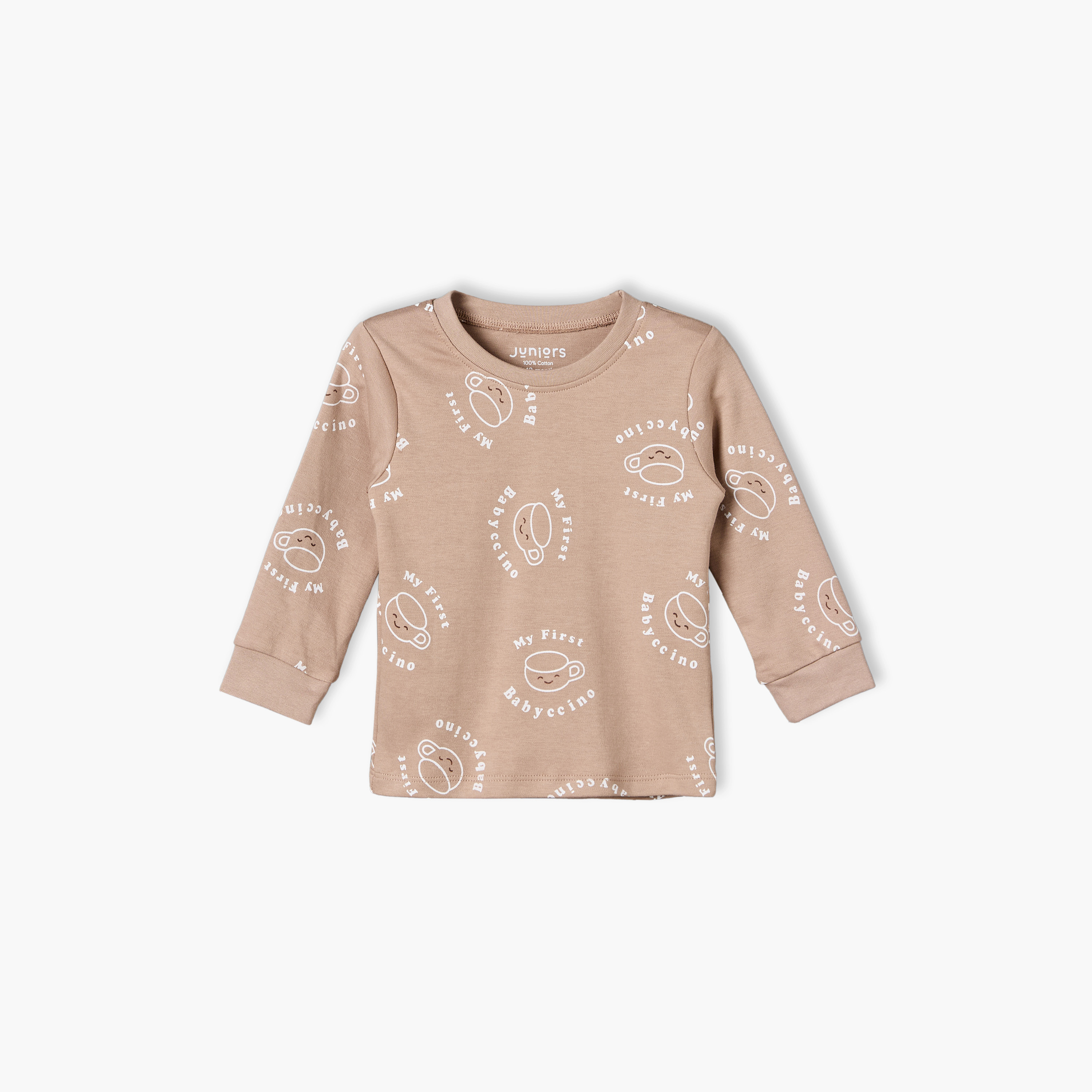 طقم من 2 بيجاما قطن بياقة مستديرة وأكمام طويلة وطبعات من جونيورز-baby-boys-clothing-nightwear-pyjamasets-image-4