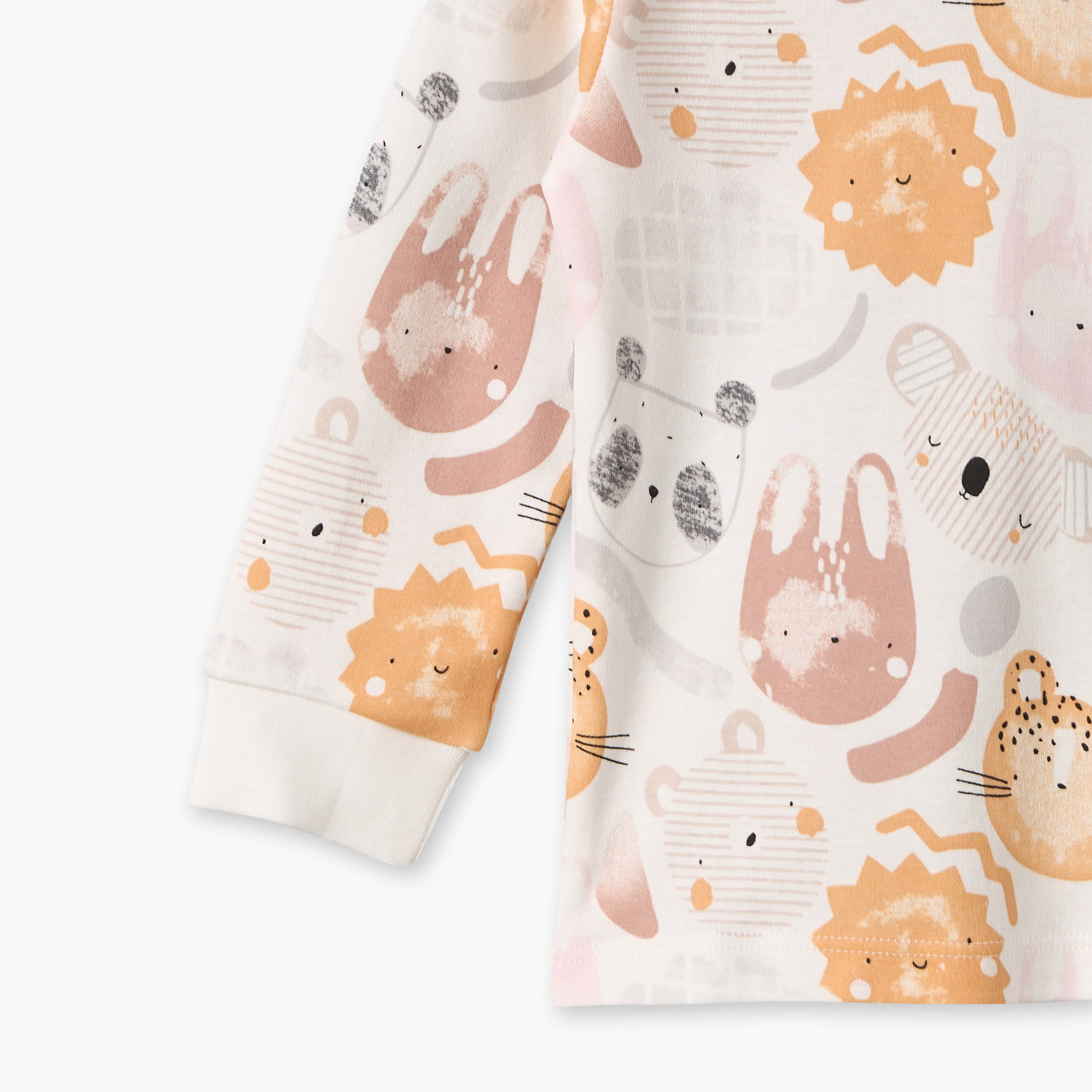 طقم بيجاما قطن بياقة ضيقة وأكمام طويلة وطبعات من جونيورز - عبوة من 3 أطقم-baby-boys-clothing-nightwear-pyjamasets-image-12