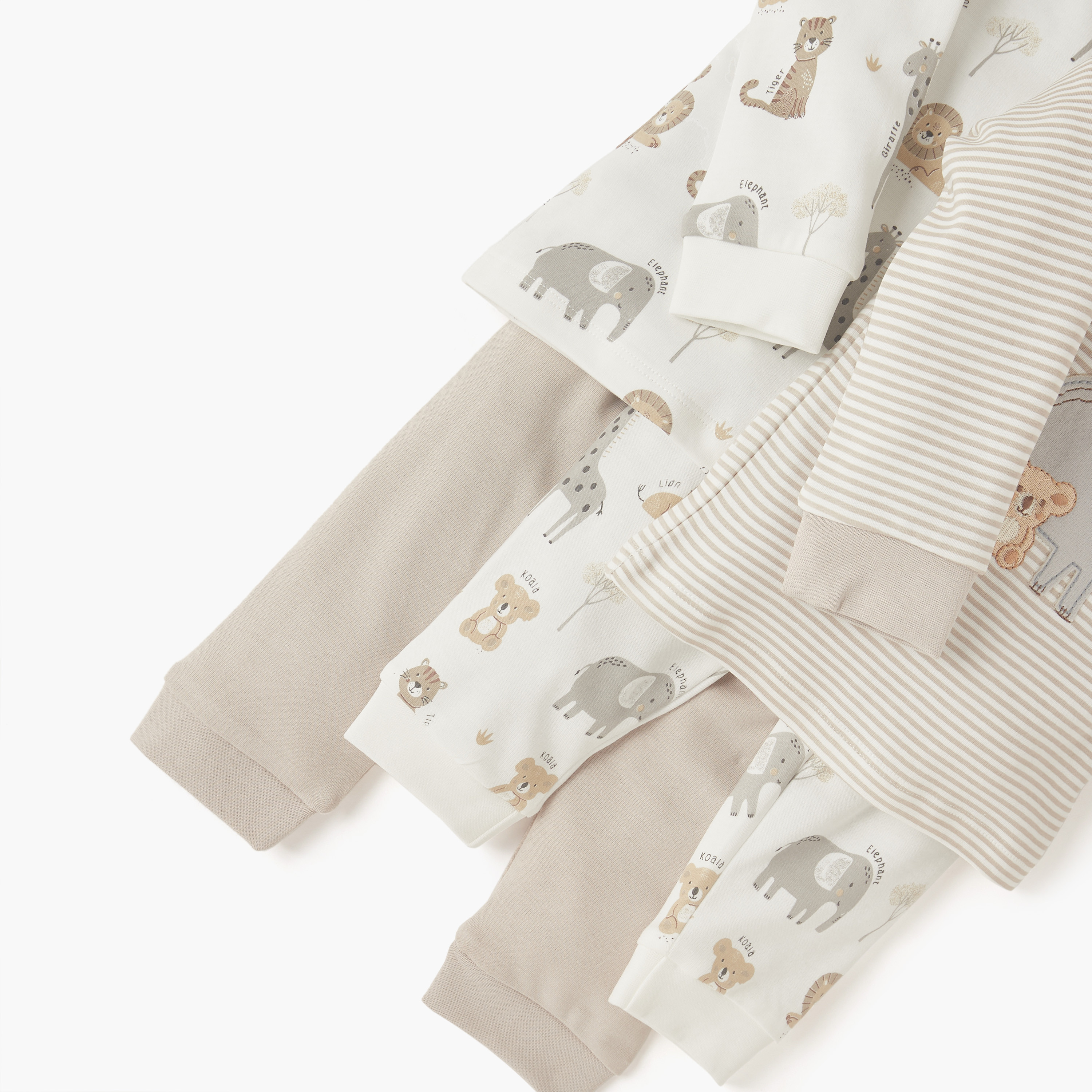 Juniors Printed Long Sleeve T-shirts and Pyjamas - Set of 2-baby-boys-clothing-nightwear-pyjamasets-image-5
