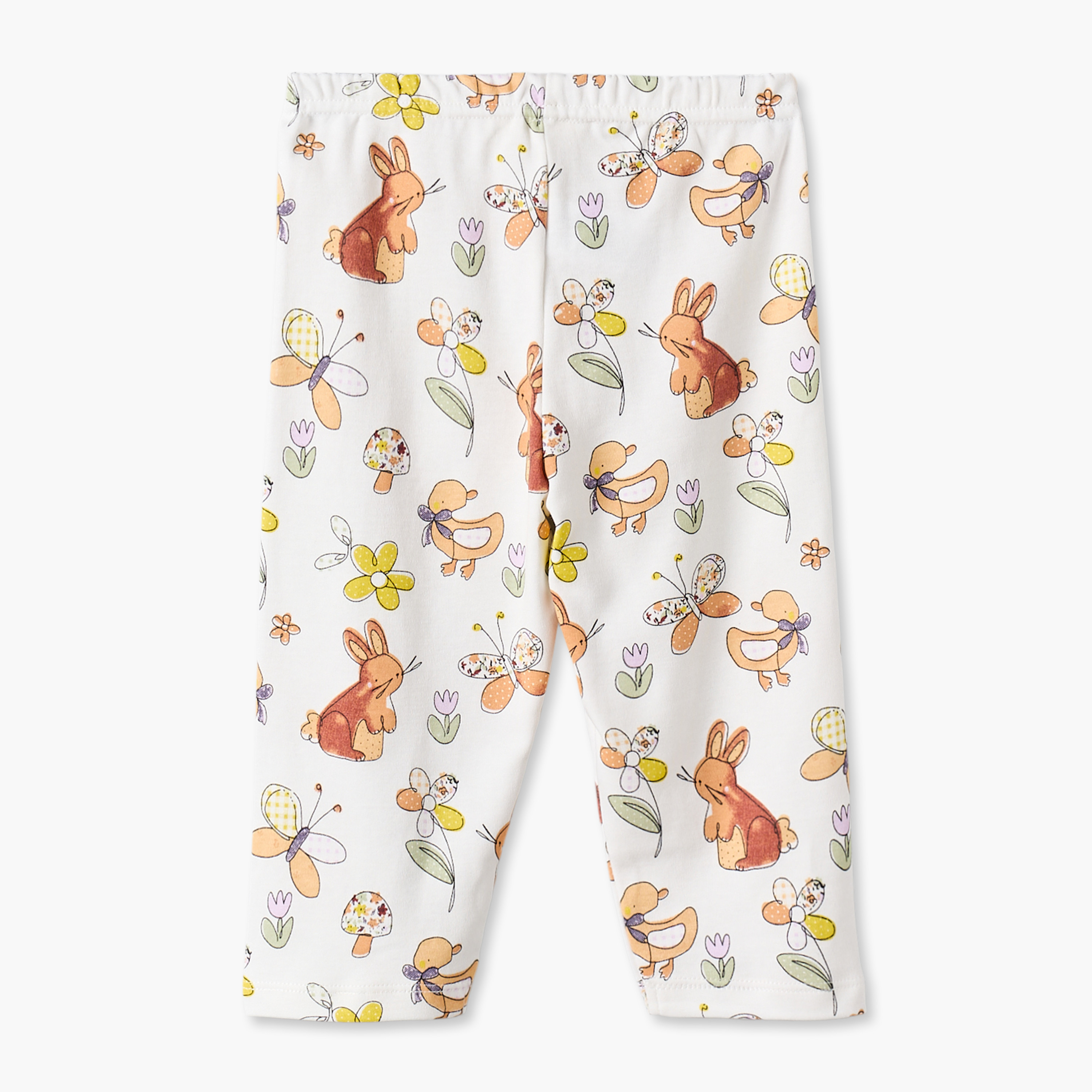 Pack of 3 Juniors Cotton Round Neck Long Sleeves Pyjama Set with Assorted Print-baby-girls-clothing-nightwear-pyjamasets-image-8
