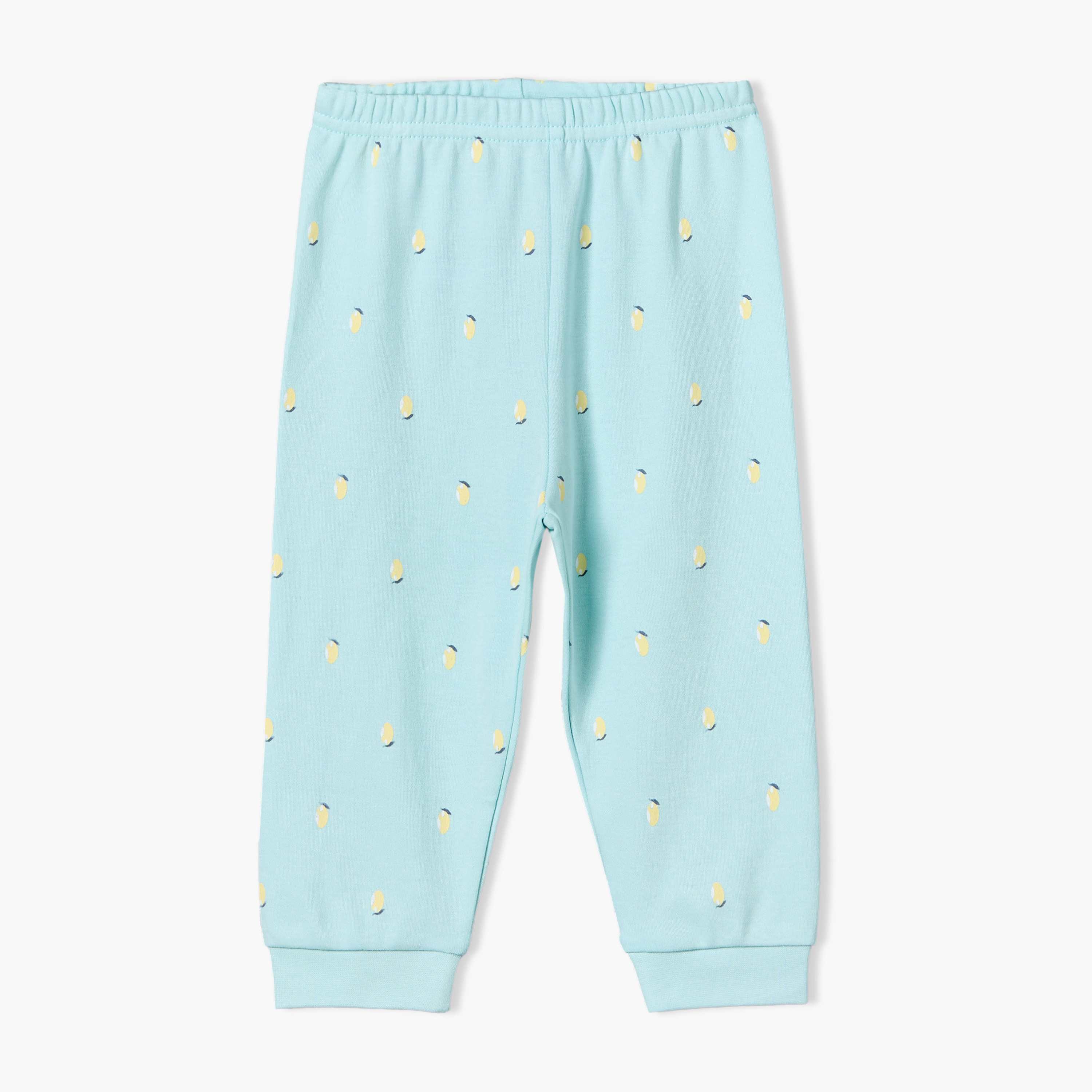 Pack of 2 Juniors Cotton Round Neck Long Sleeves Pyjama Set with Fruit Print-baby-girls-clothing-nightwear-pyjamasets-image-5