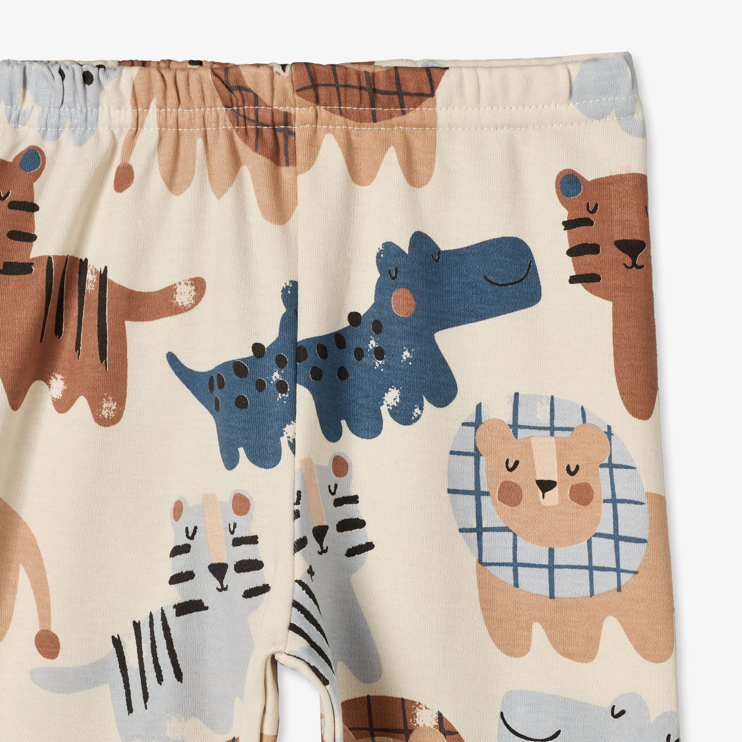 طقم بيجاما قطن بطبعات سفاري وياقة ضيقة وأكمام طويلة من جونيورز-baby-boys-clothing-nightwear-pyjamasets-image-9