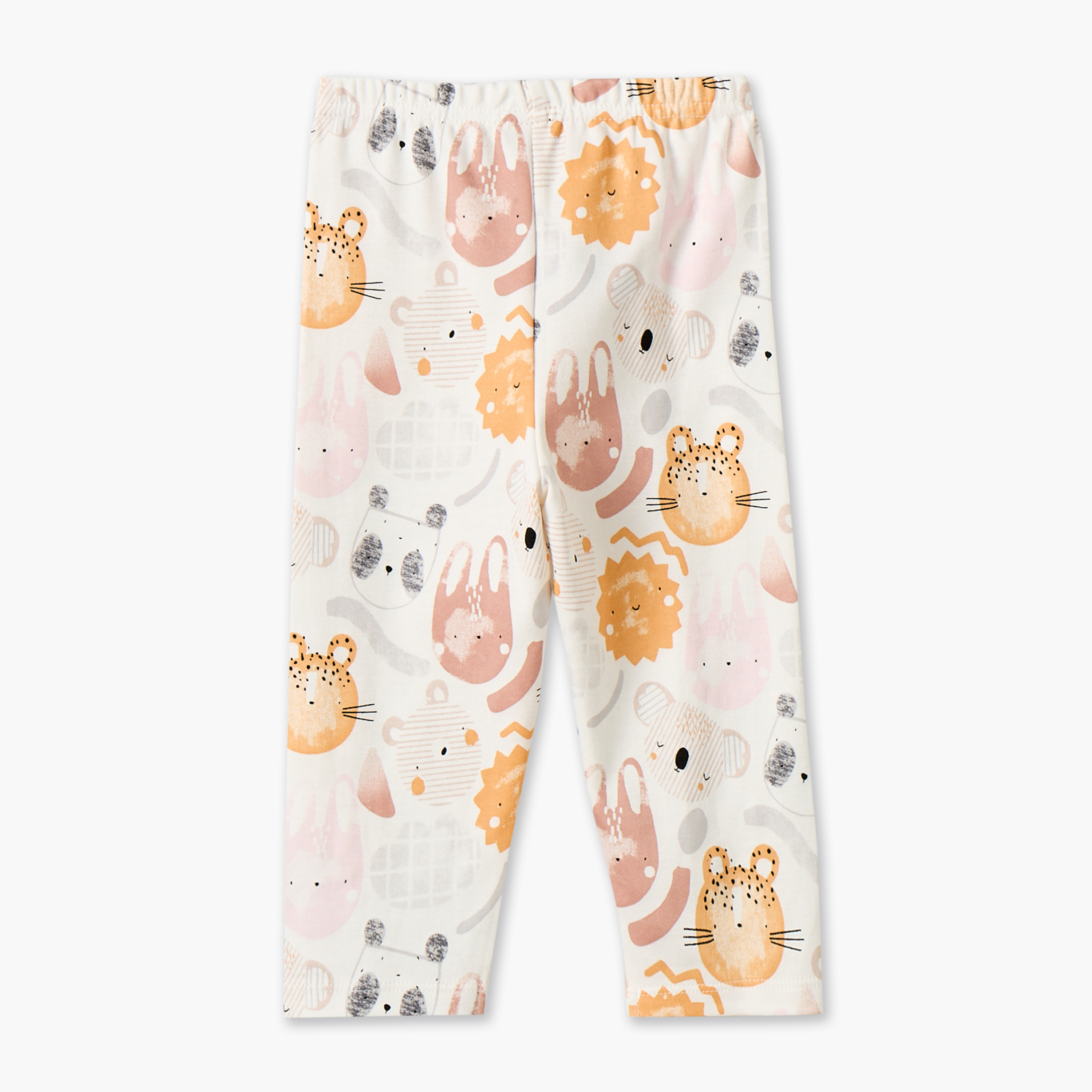 طقم بيجاما قطني بياقة مستديرة وأكمام طويلة بطبعة سفاري من جونيورز-baby-boys-clothing-nightwear-pyjamasets-image-6