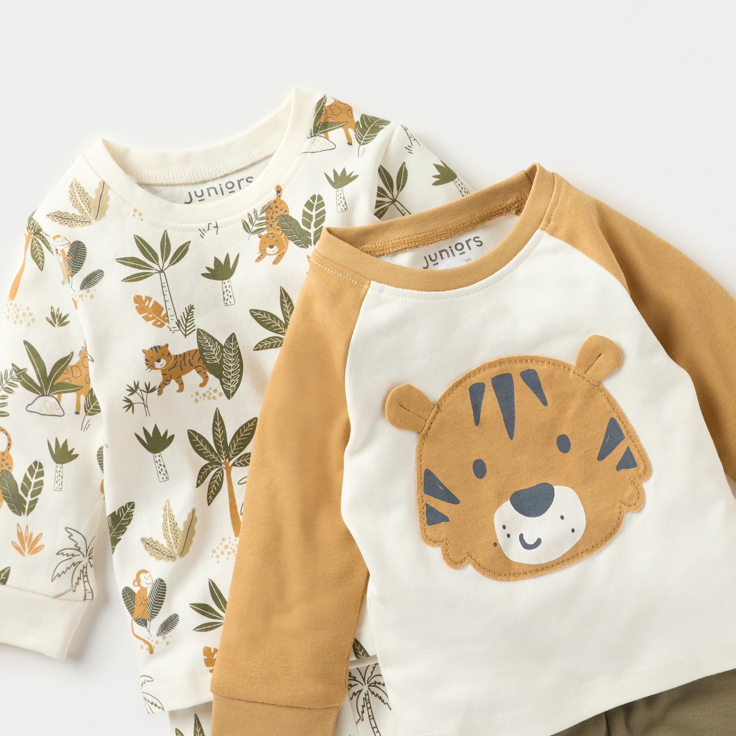Juniors Animal Print Long Sleeves T-shirt and Pyjamas - Set of 2-baby-boys-clothing-nightwear-pyjamasets-image-4