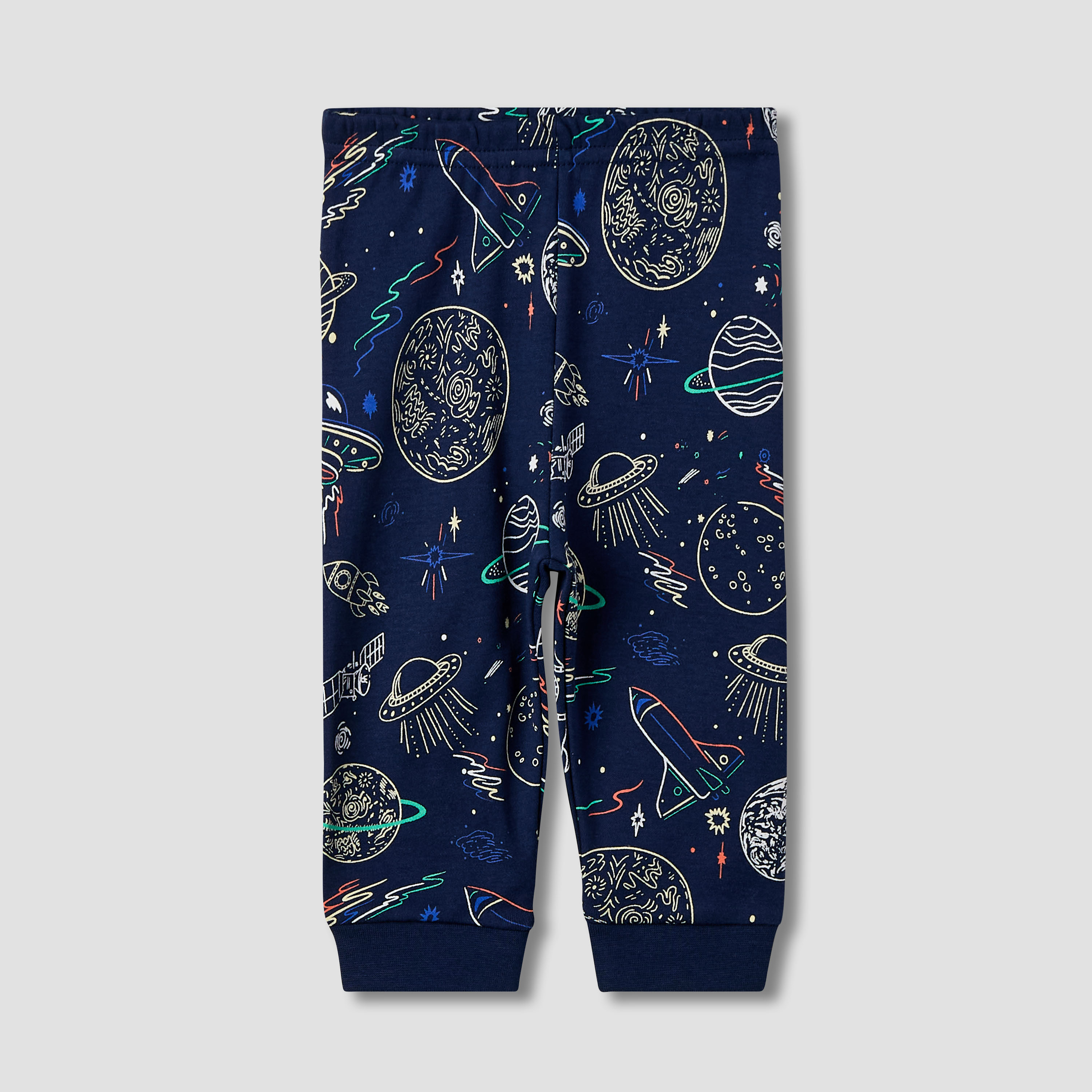 Juniors Space Print T-shirt and Pyjama - Set of 2-baby-boys-clothing-nightwear-pyjamasets-image-5