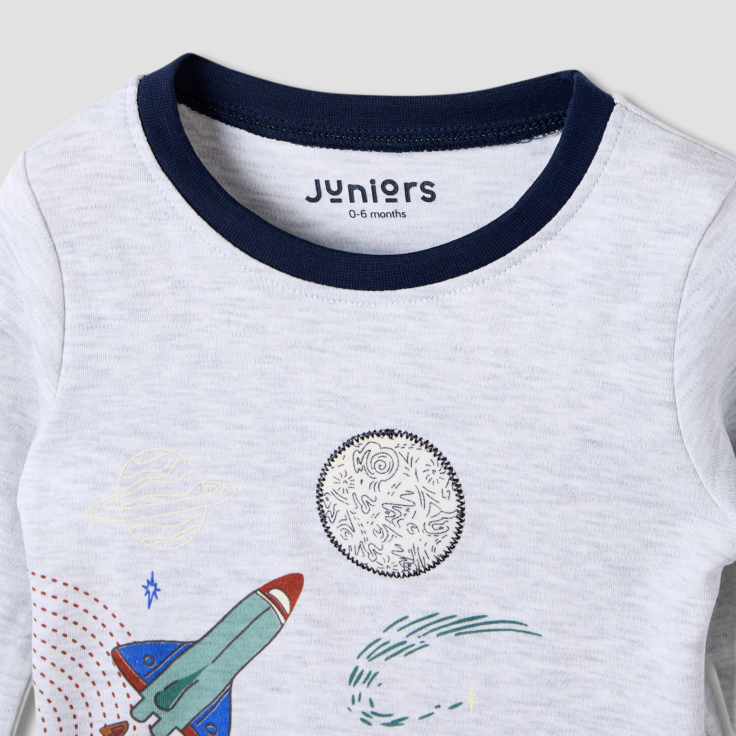 Juniors Space Print T-shirt and Pyjama - Set of 2-baby-boys-clothing-nightwear-pyjamasets-image-6