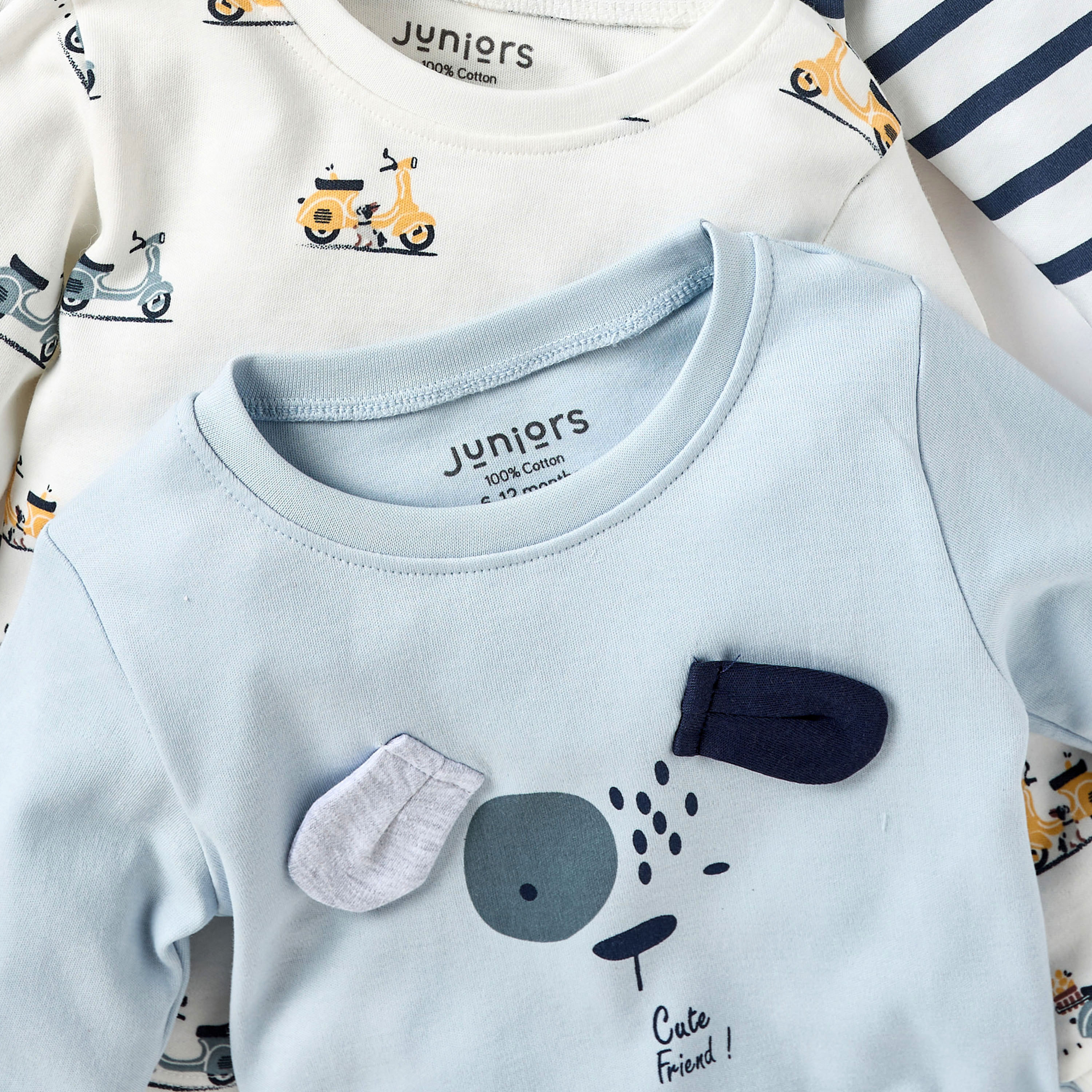 تيشيرتات بطبعات مع بنطلونات بيجاما من جونيورز - مجموعة 3 أطقم-baby-boys-clothing-nightwear-pyjamasets-image-10
