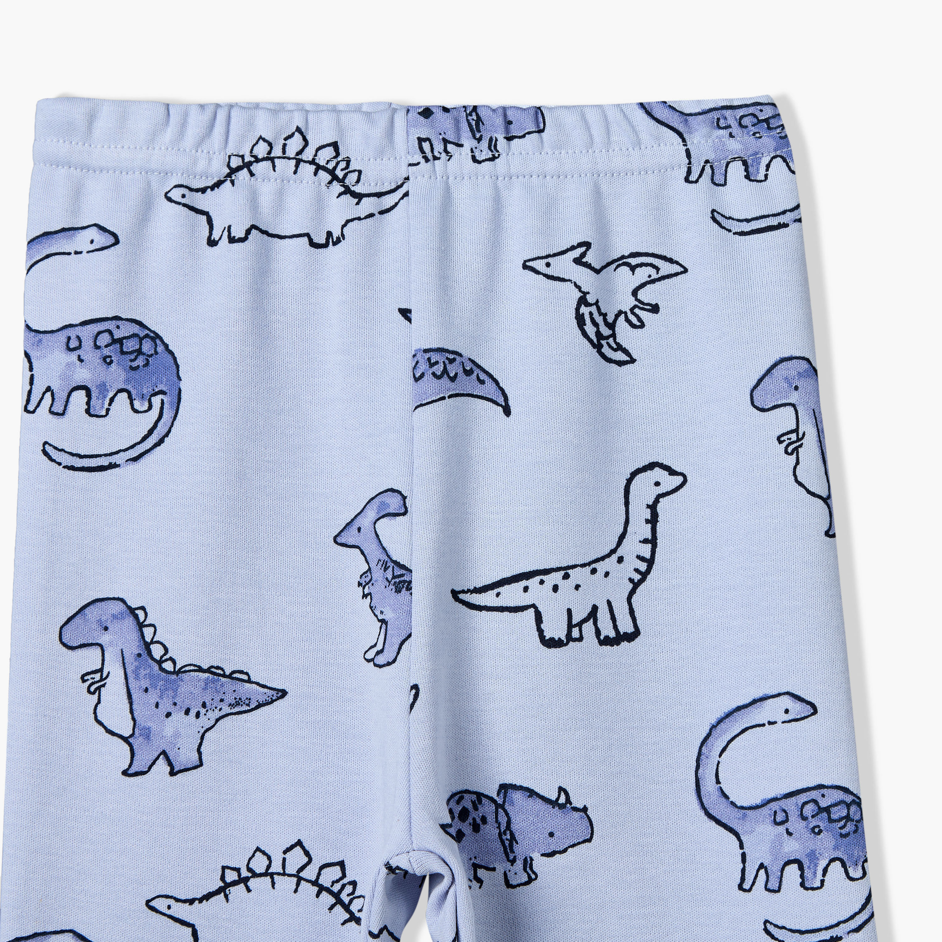 Pack of 3 Juniors Cotton Round Neck Long Sleeves Pyjama Set with Dinosaur Print-baby-boys-clothing-nightwear-pyjamasets-image-13