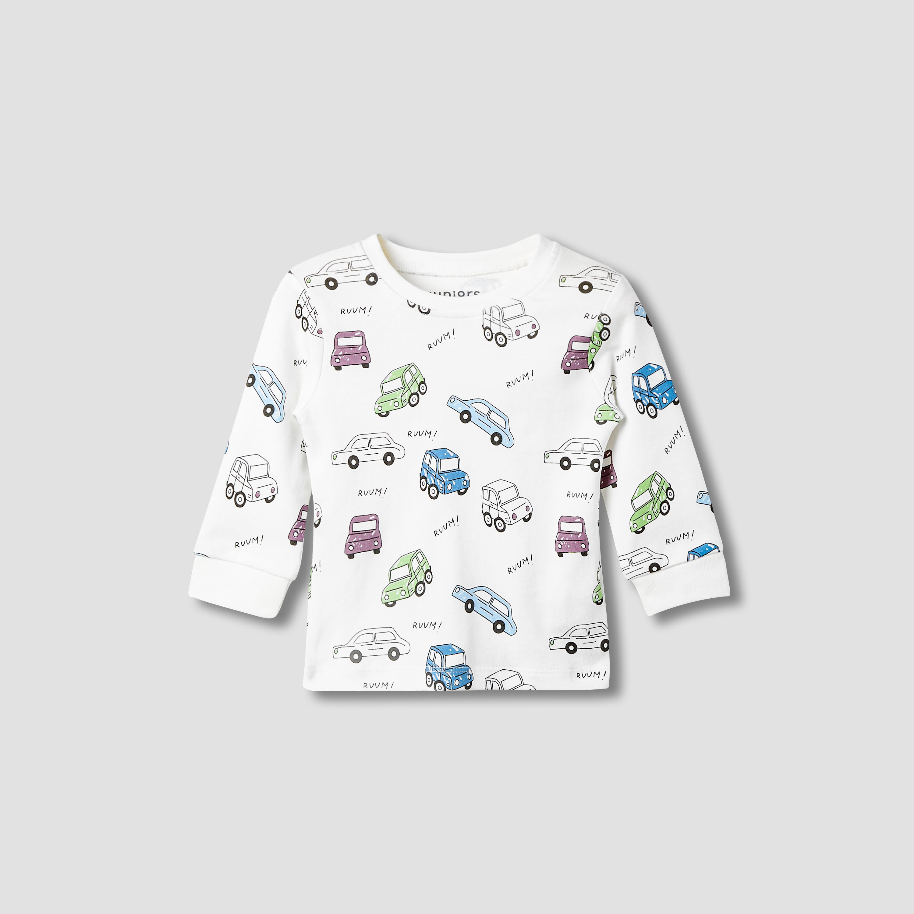 Juniors Vehicle Print T-shirt and Pyjama - Set of 2-baby-boys-clothing-nightwear-pyjamasets-image-2