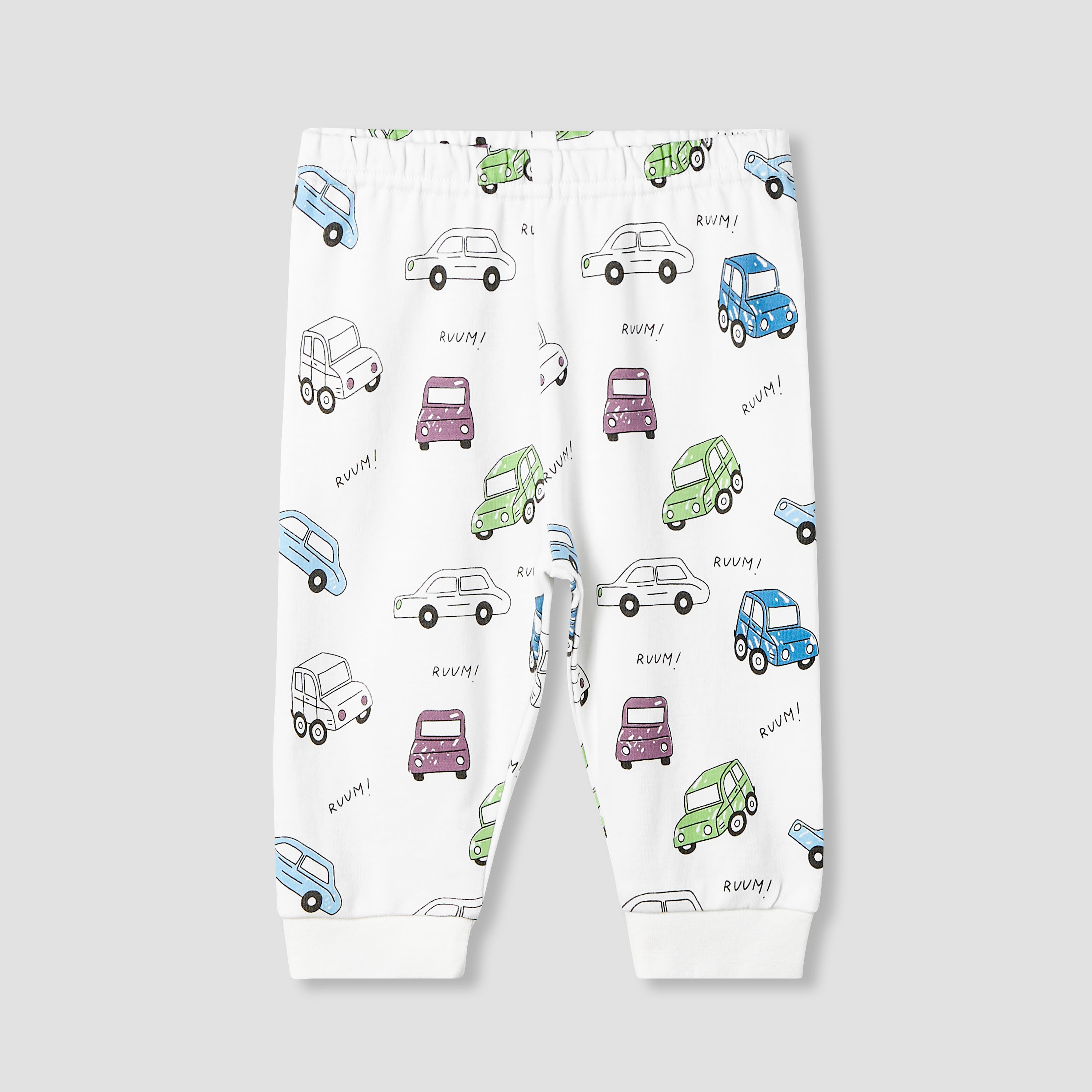 Juniors Vehicle Print T-shirt and Pyjama - Set of 2-baby-boys-clothing-nightwear-pyjamasets-image-3