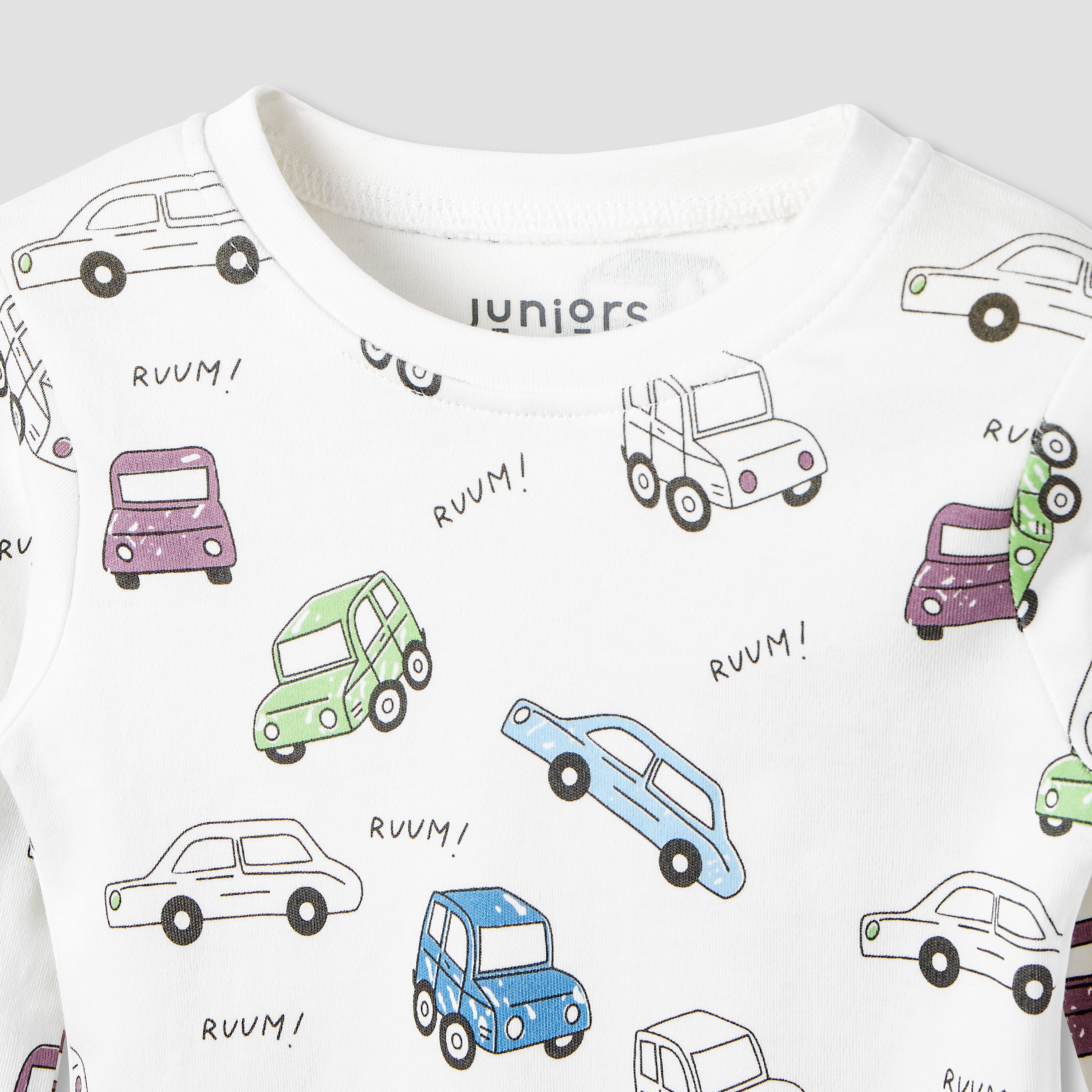 Juniors Vehicle Print T-shirt and Pyjama - Set of 2-baby-boys-clothing-nightwear-pyjamasets-image-6
