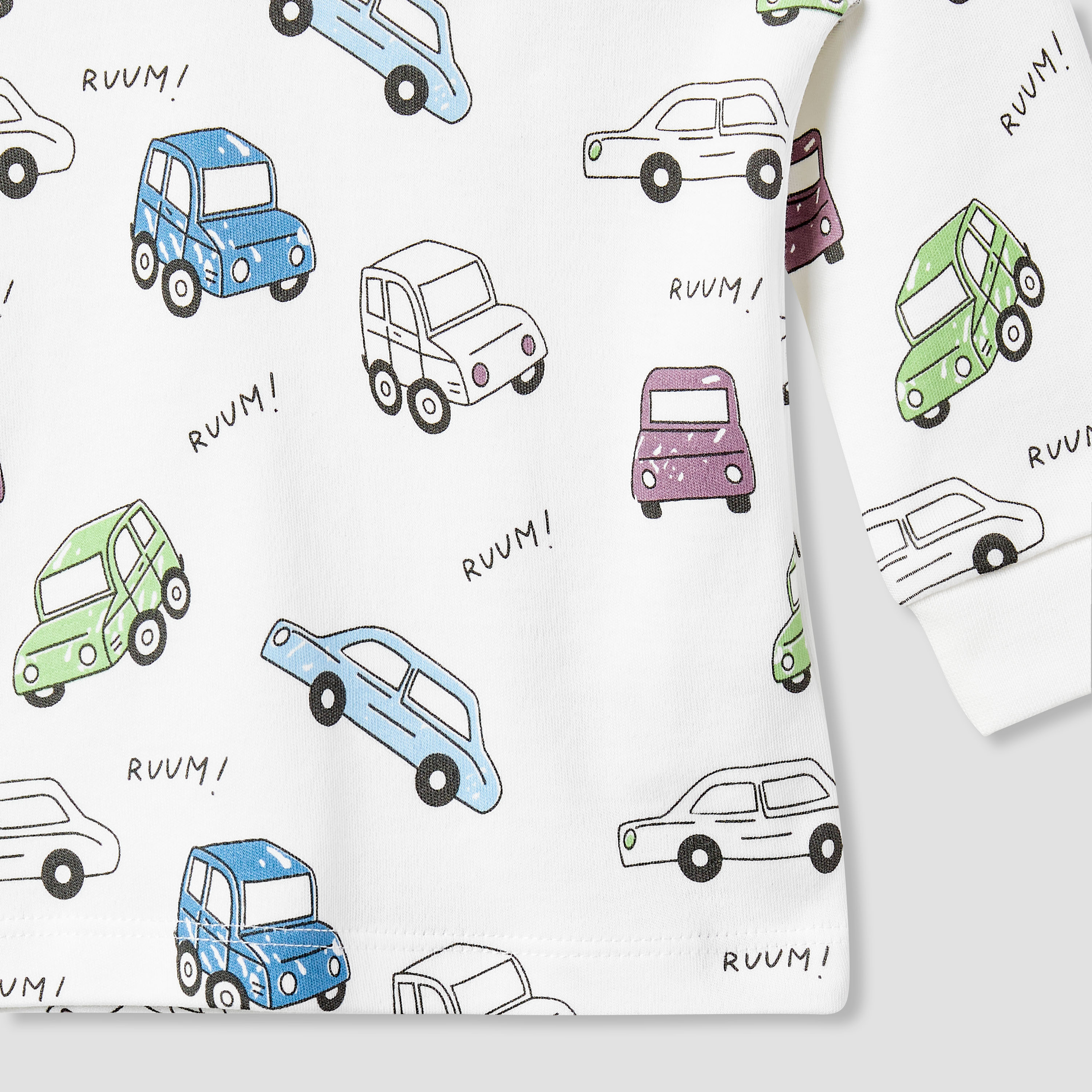 Juniors Vehicle Print T-shirt and Pyjama - Set of 2-baby-boys-clothing-nightwear-pyjamasets-image-7