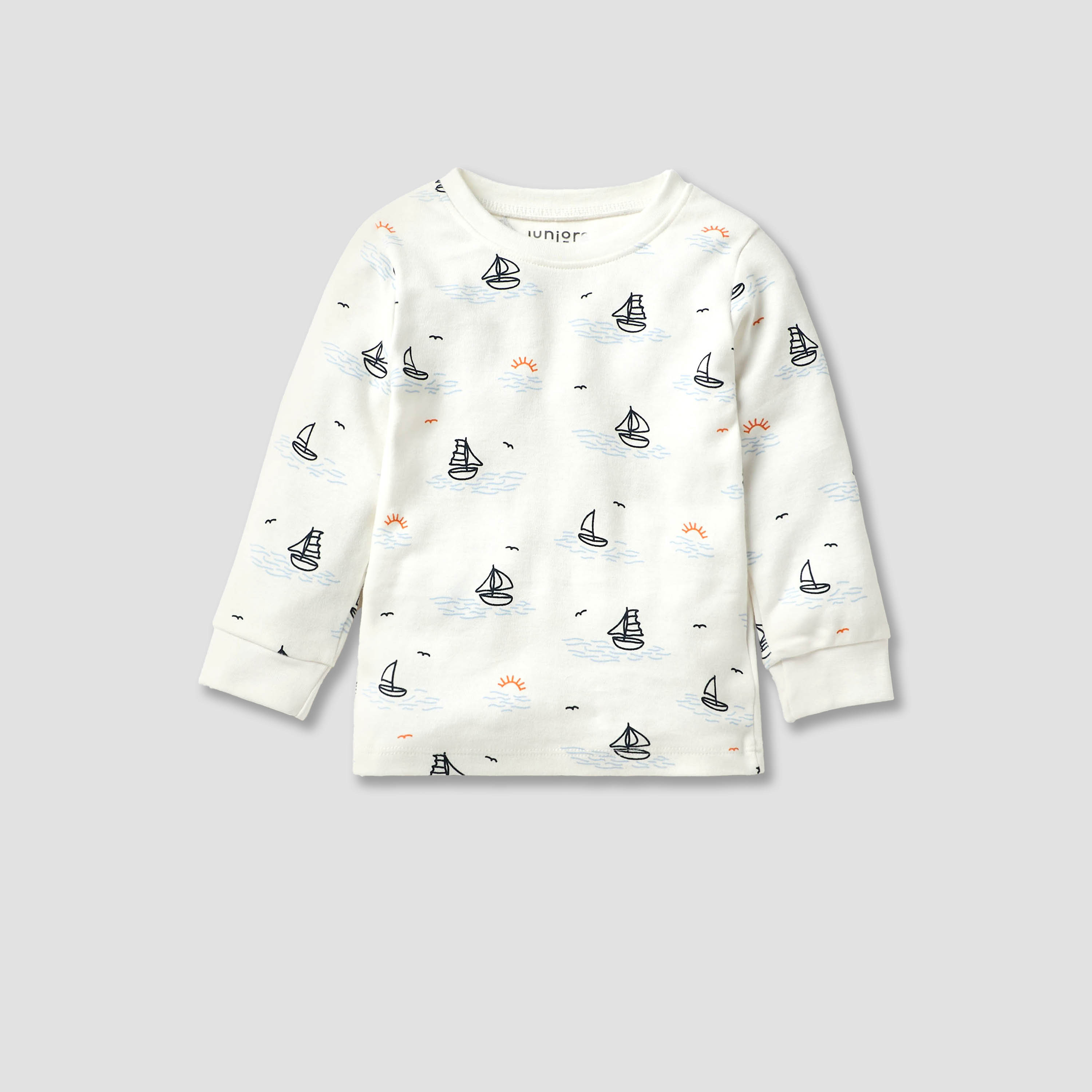 طقم بنطلون بيجاما وتيشيرت بطبعات من جونيورز - مجموعة 3 أطقم-baby-boys-clothing-nightwear-pyjamasets-image-2