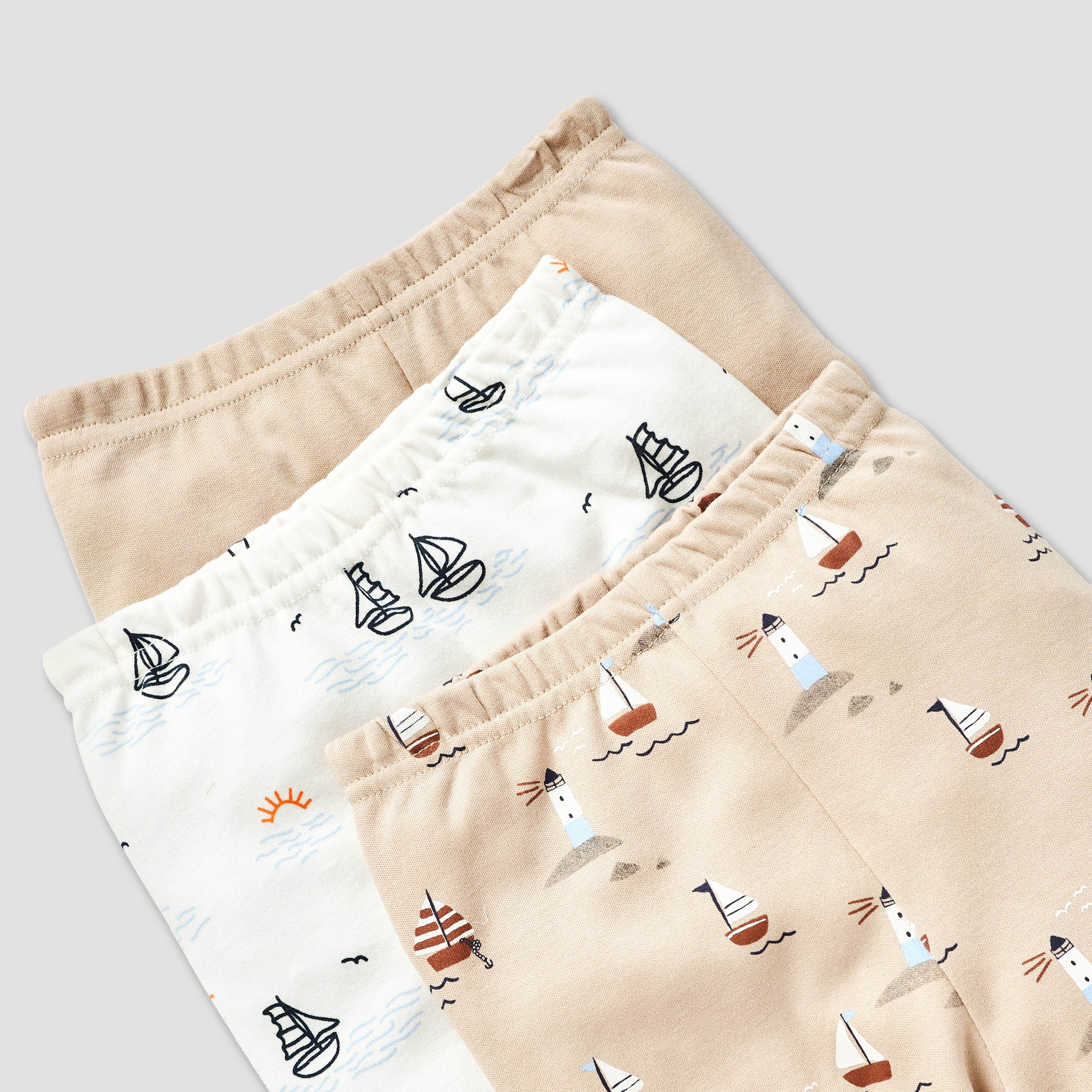طقم بنطلون بيجاما وتيشيرت بطبعات من جونيورز - مجموعة 3 أطقم-baby-boys-clothing-nightwear-pyjamasets-image-8