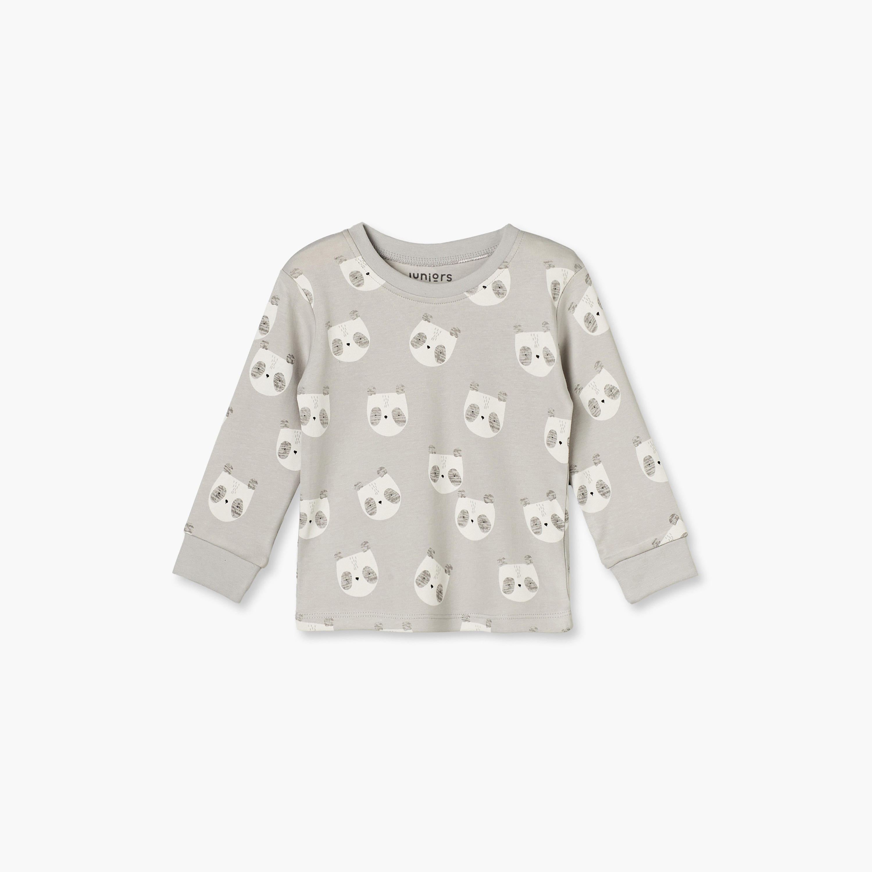 طقم بيجاما قطن بطبعات باندا وأكمام طويلة وياقة ضيقة من جونيورز-baby-boys-clothing-nightwear-pyjamasets-image-3