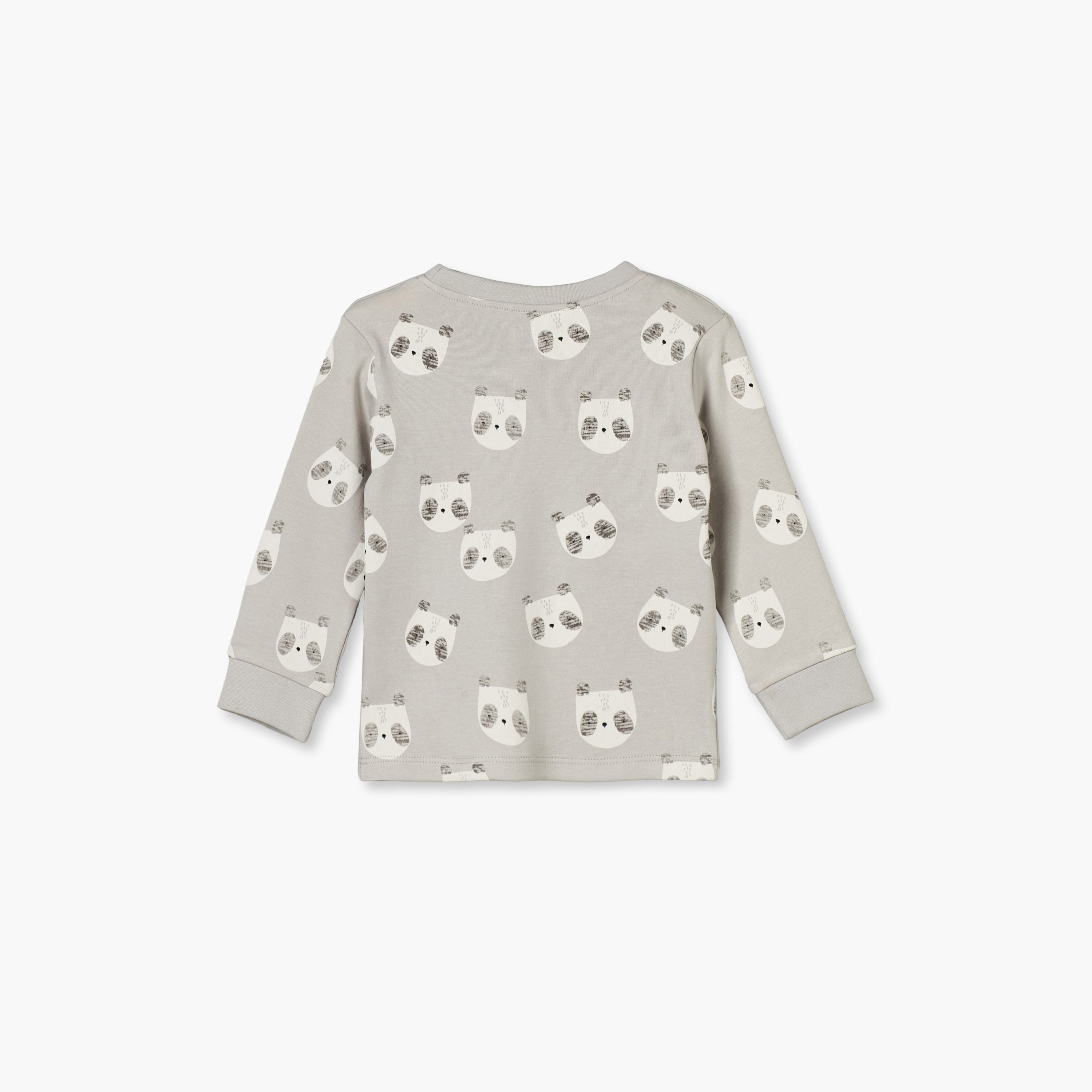 طقم بيجاما قطن بطبعات باندا وأكمام طويلة وياقة ضيقة من جونيورز-baby-boys-clothing-nightwear-pyjamasets-image-5