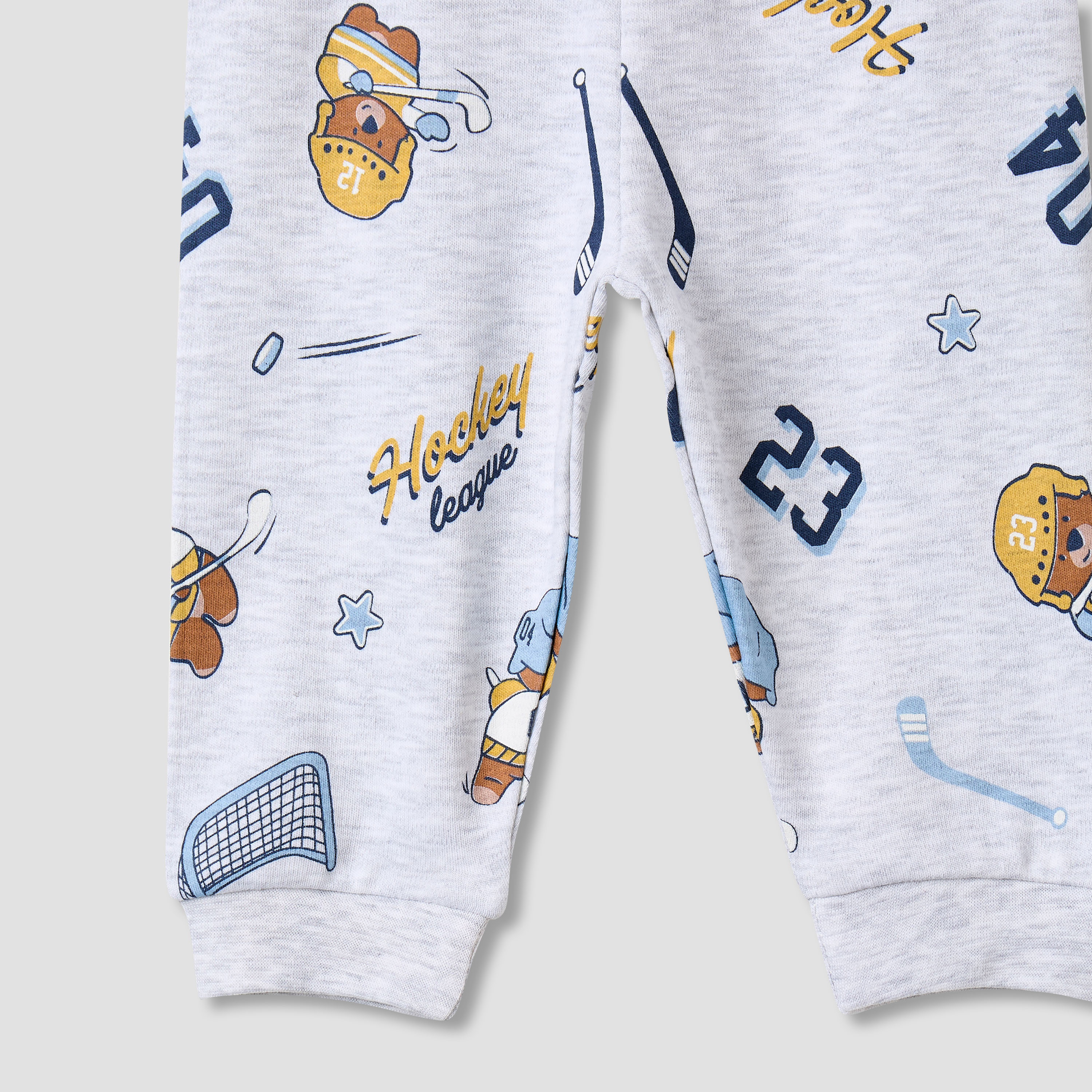 Juniors Bear Print T-shirt and Pyjama - Set of 2-baby-boys-clothing-nightwear-pyjamasets-image-9