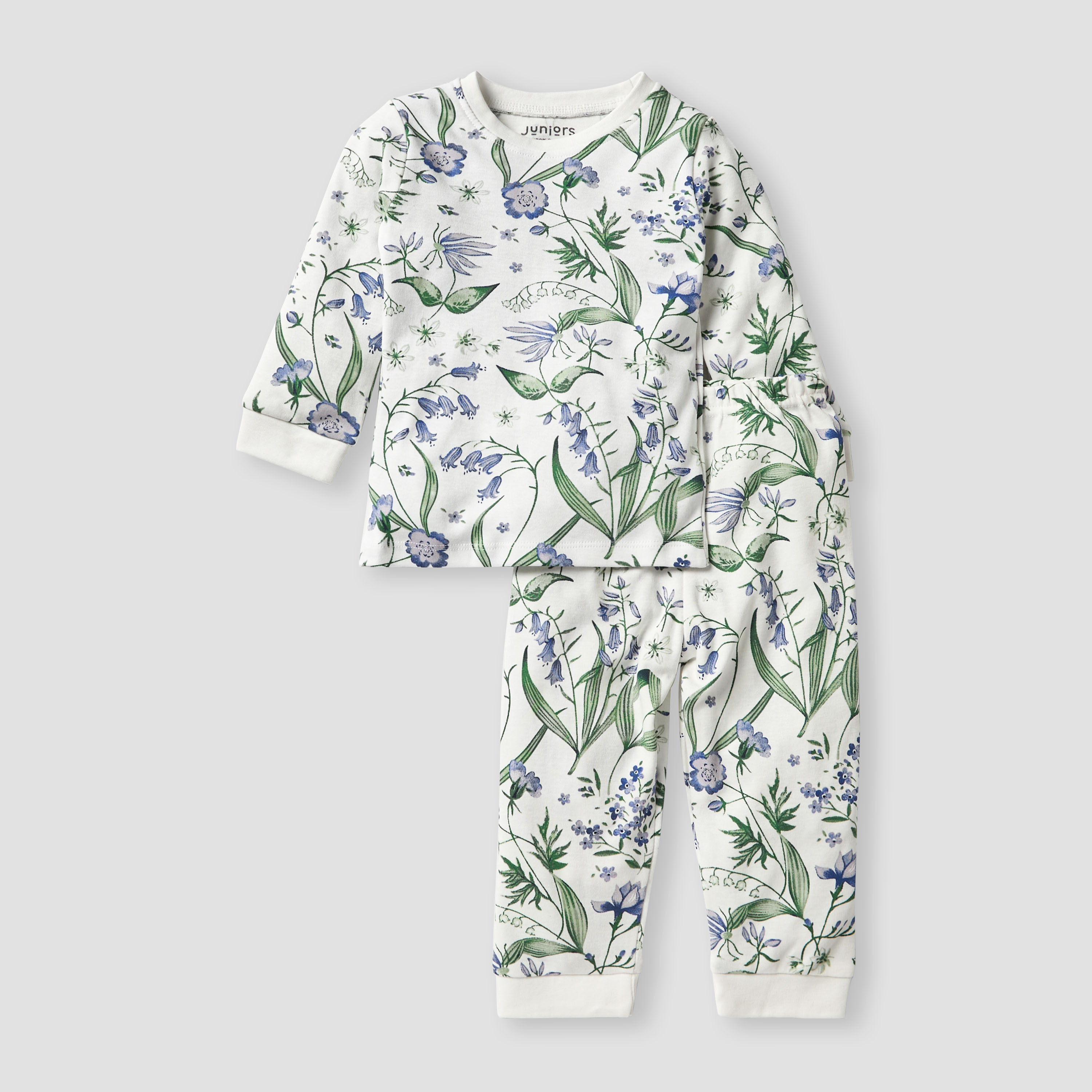 Juniors Printed T-shirt and Pyjamas - Set of 3-baby-girls-clothing-nightwear-pyjamasets-image-2