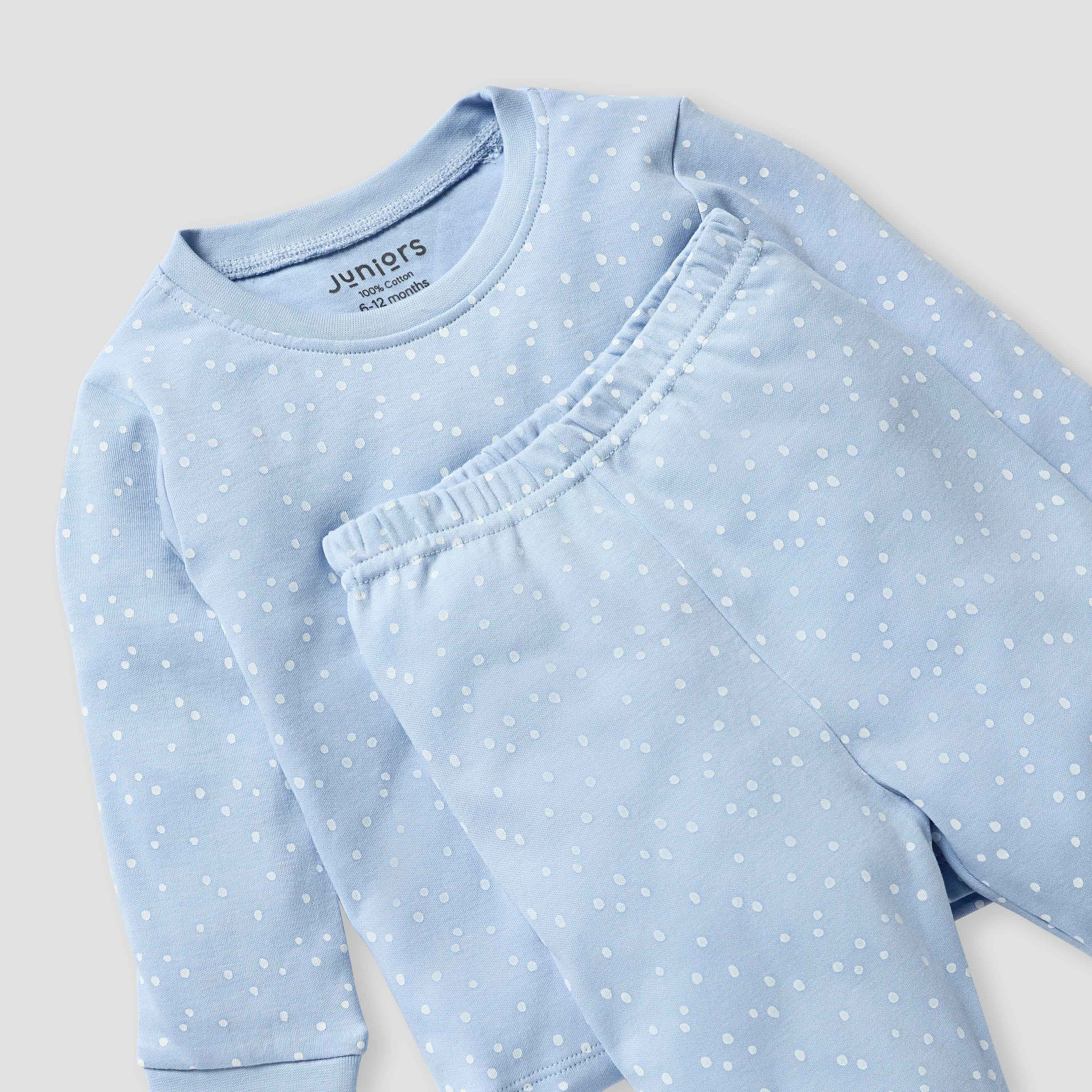 Juniors Printed T-shirt and Pyjamas - Set of 3-baby-girls-clothing-nightwear-pyjamasets-image-6