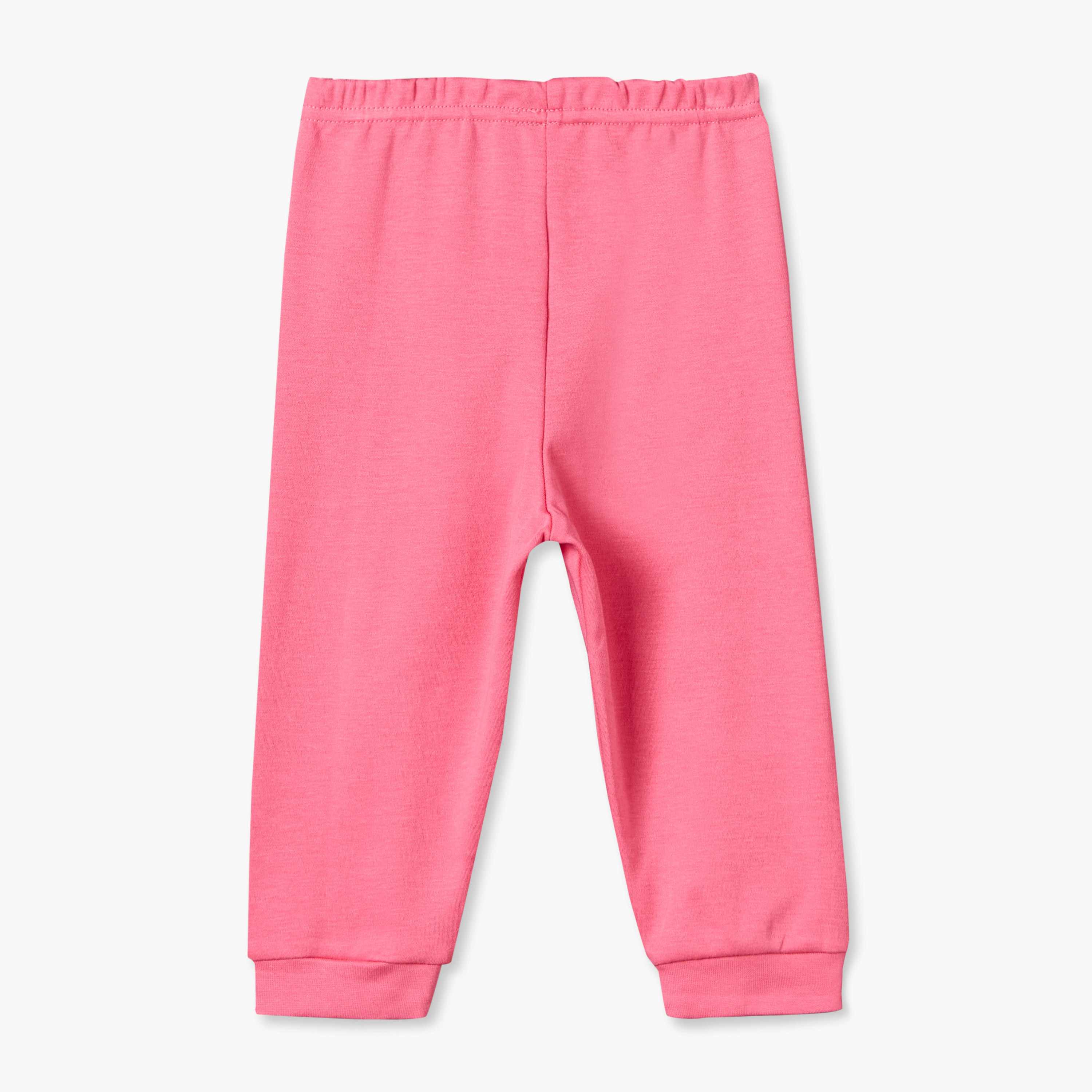 طقم بيجاما قطن بياقة مستديرة وأكمام طويلة وطبعات فراولة من جونيورز - 3 قطع-baby-girls-clothing-nightwear-pyjamasets-image-10