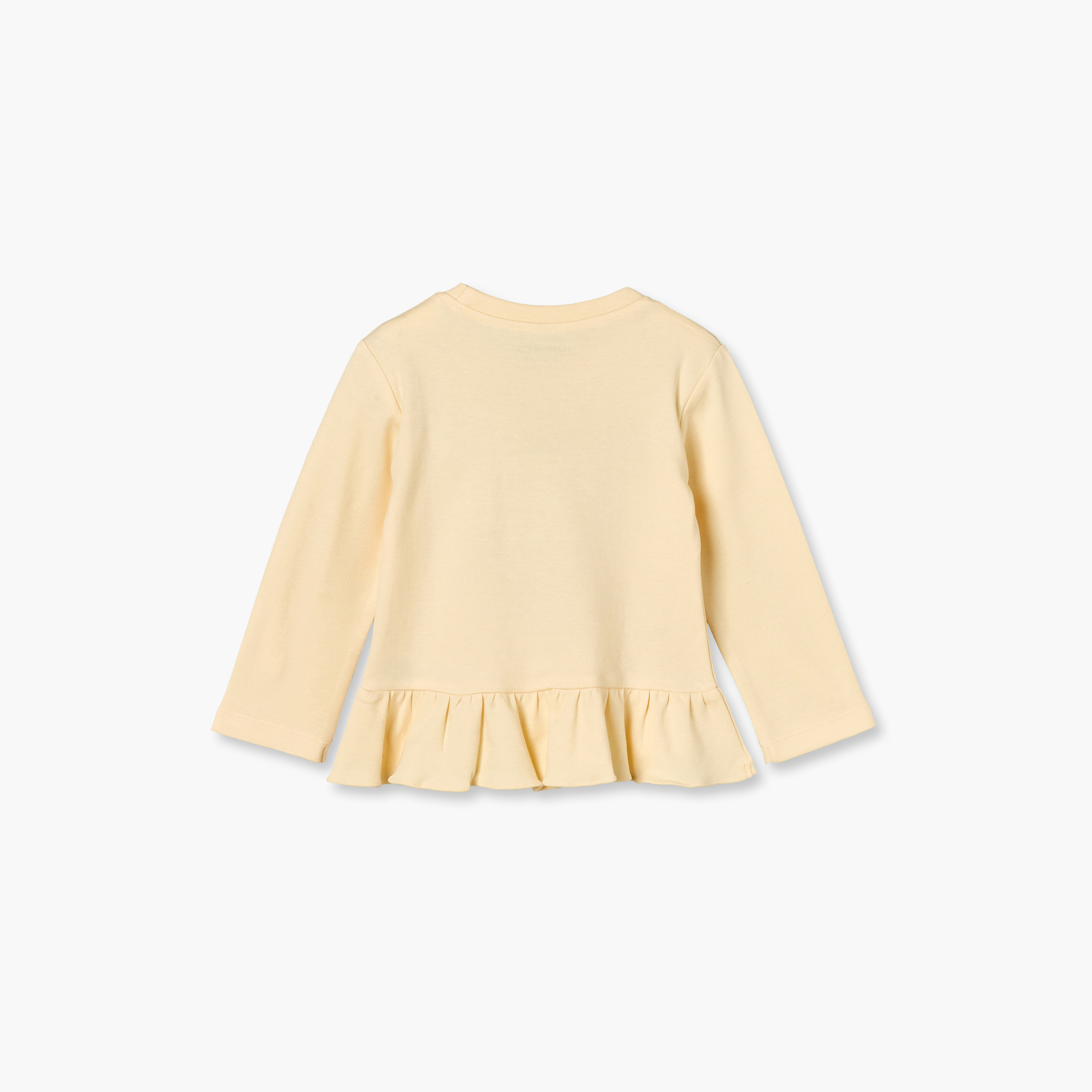 Juniors Cotton Crew Neck Long Sleeves Pyjama Set with Duck Applique-baby-girls-clothing-nightwear-pyjamasets-image-5