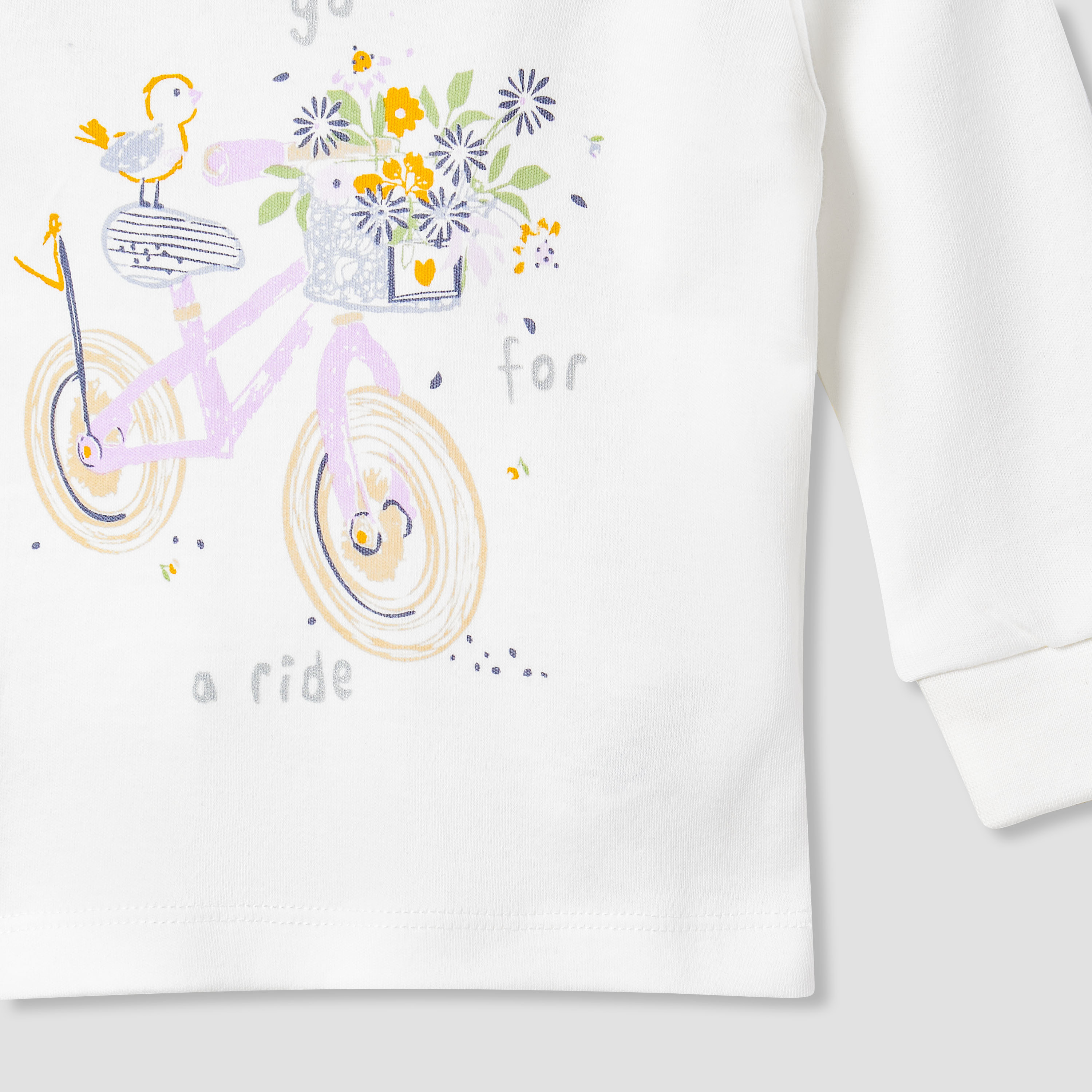 Juniors Printed Long Sleeves T-shirts and Pyjamas - Set of 2-baby-girls-clothing-nightwear-pyjamasets-image-7